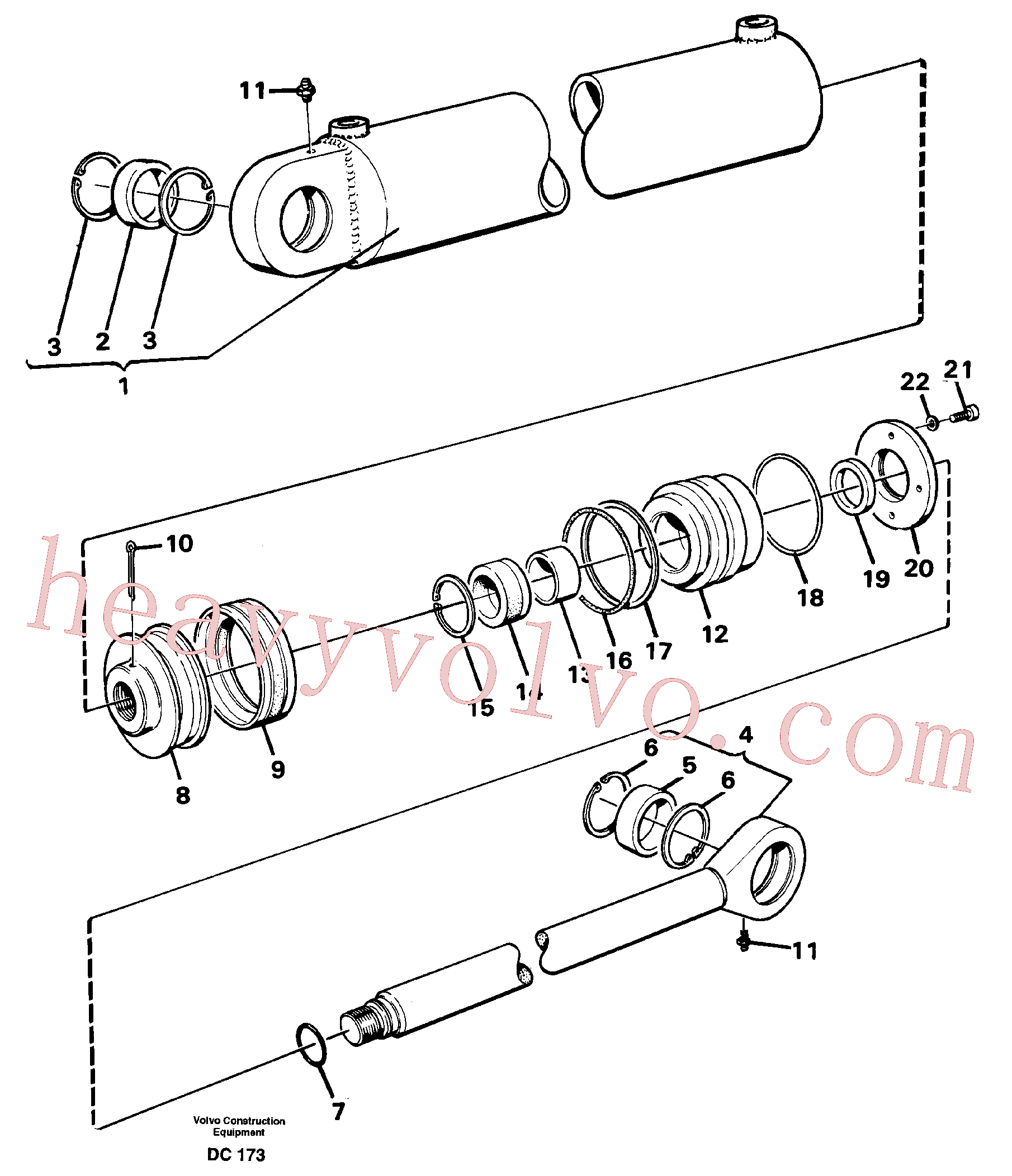 China Made VOE914536 Snap ring parts for Volvo Excavator