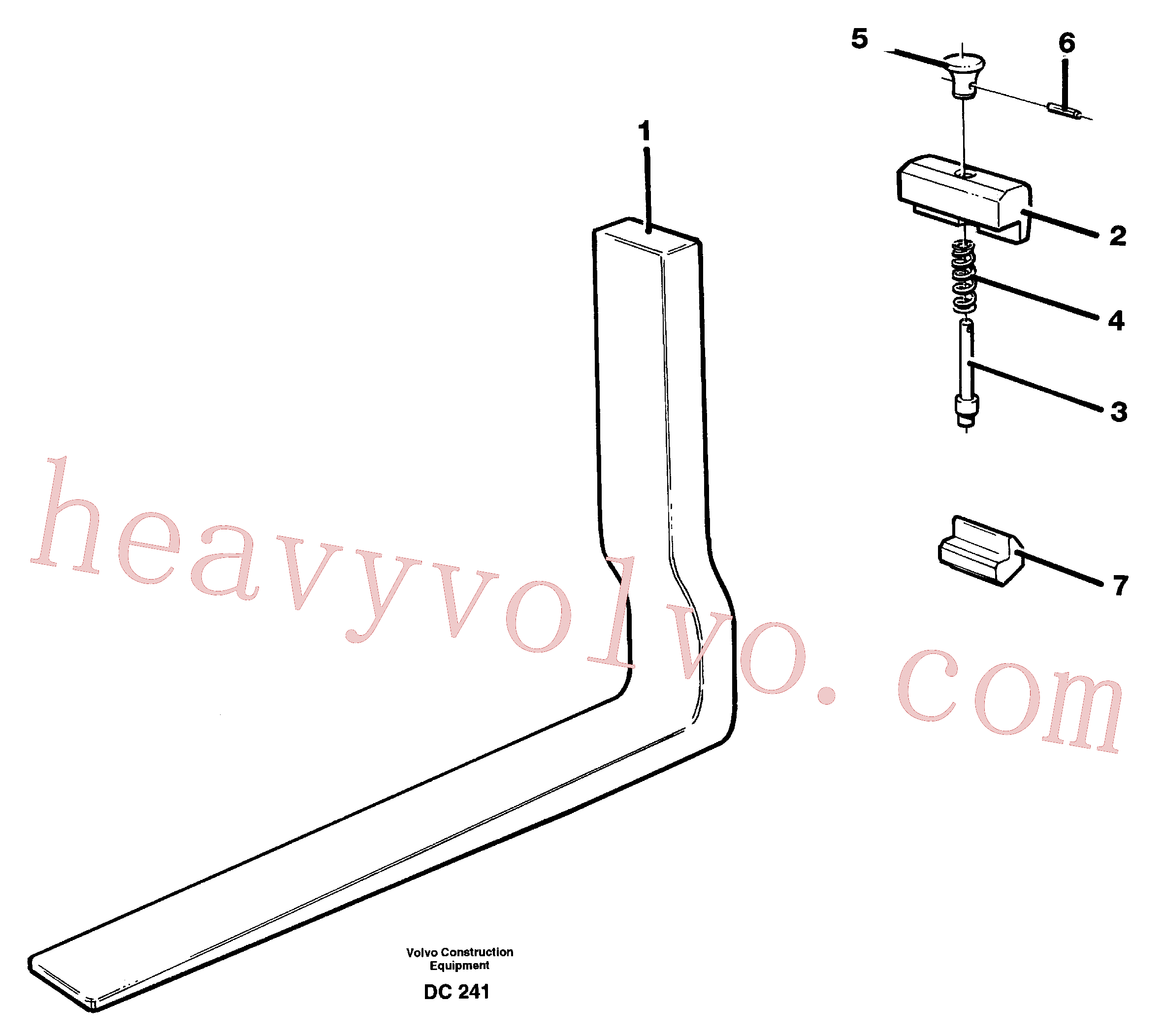 VOE11111580 Hook for Volvo Excavator spare
