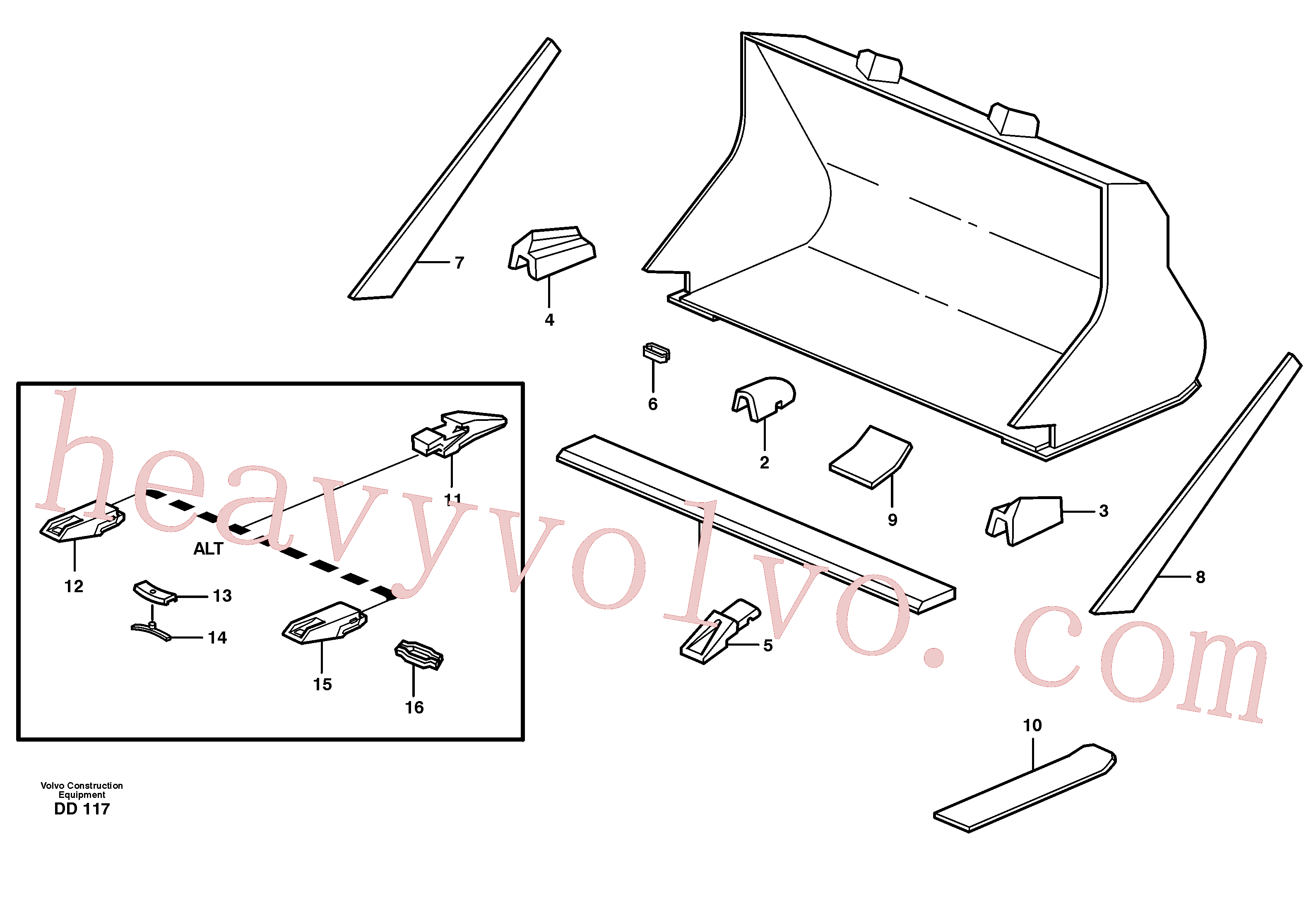 China Made VOE11438040 Lock, Lock lug parts for Volvo Excavator