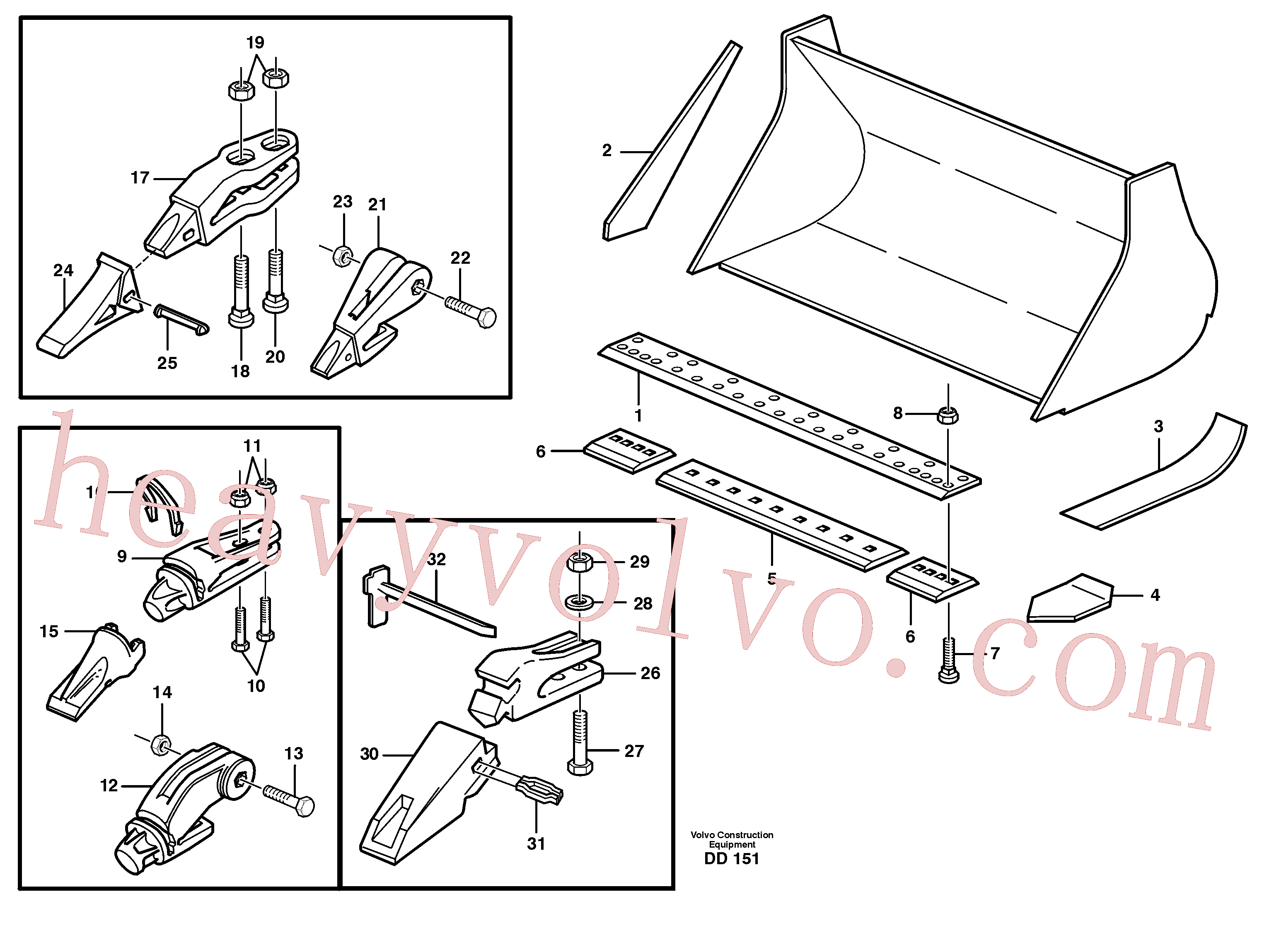 VOE14015019 Lock nut for Volvo Excavator spare
