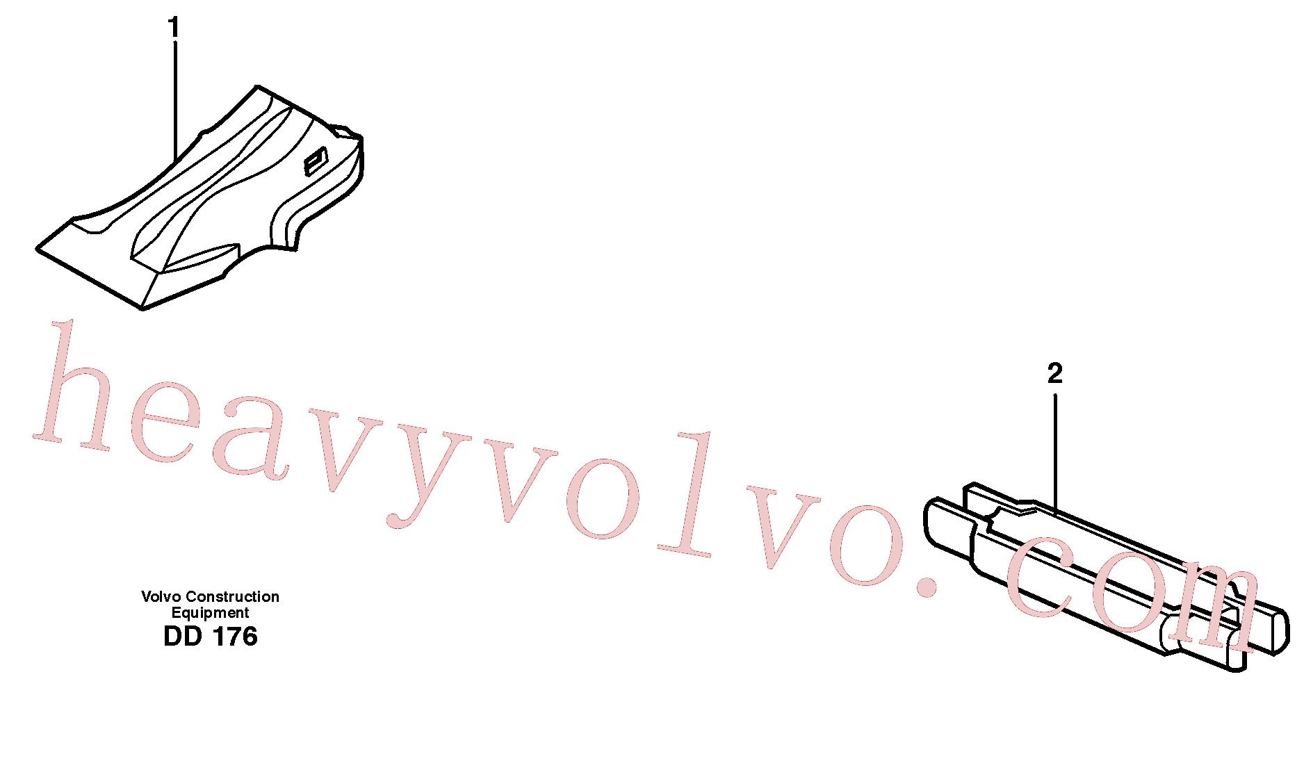 China Made VOE11438040 Lock, Lock lug parts for Volvo Excavator