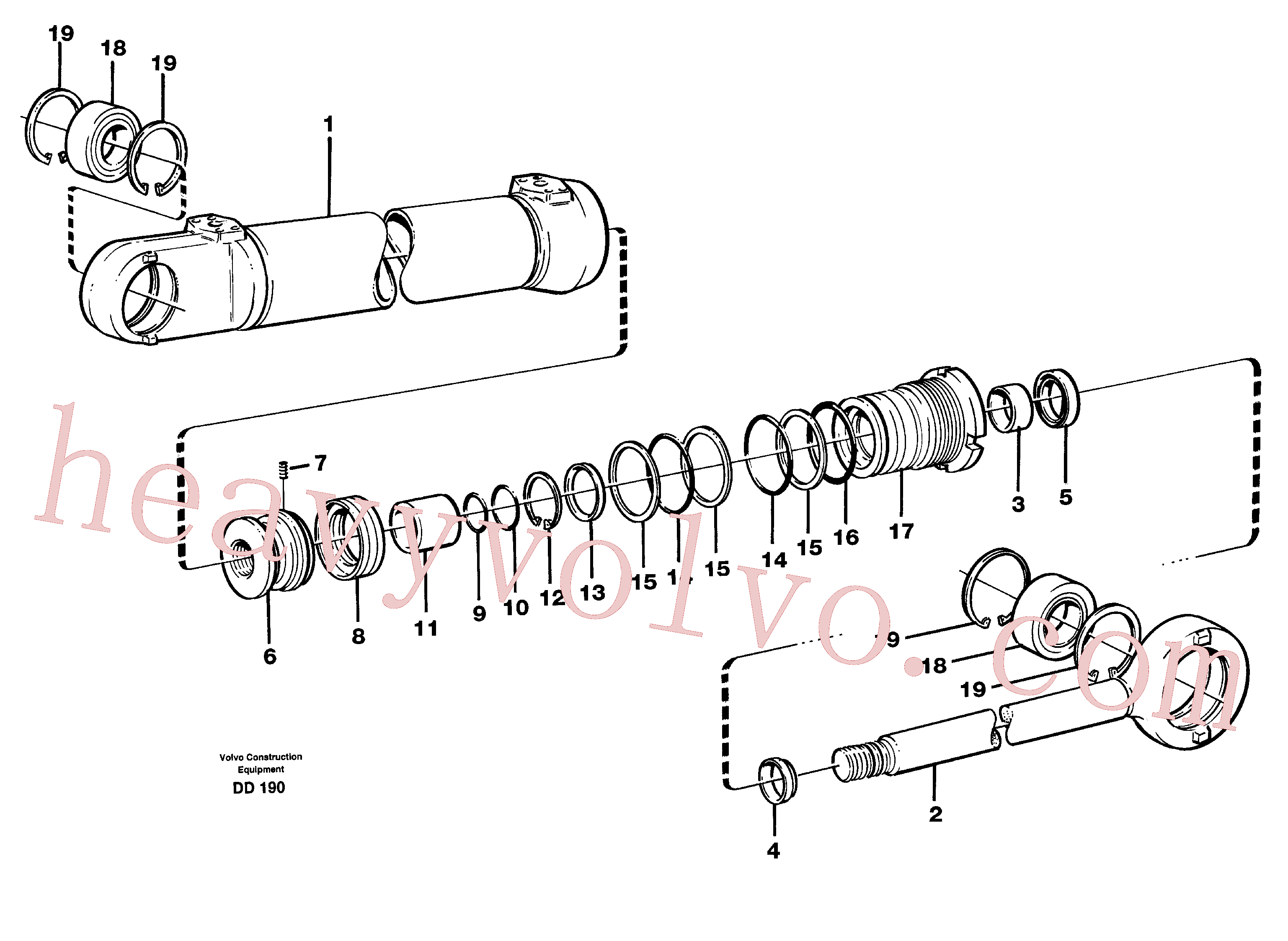 Wholesale VOE11704144 Piston rod for Volvo Excavator