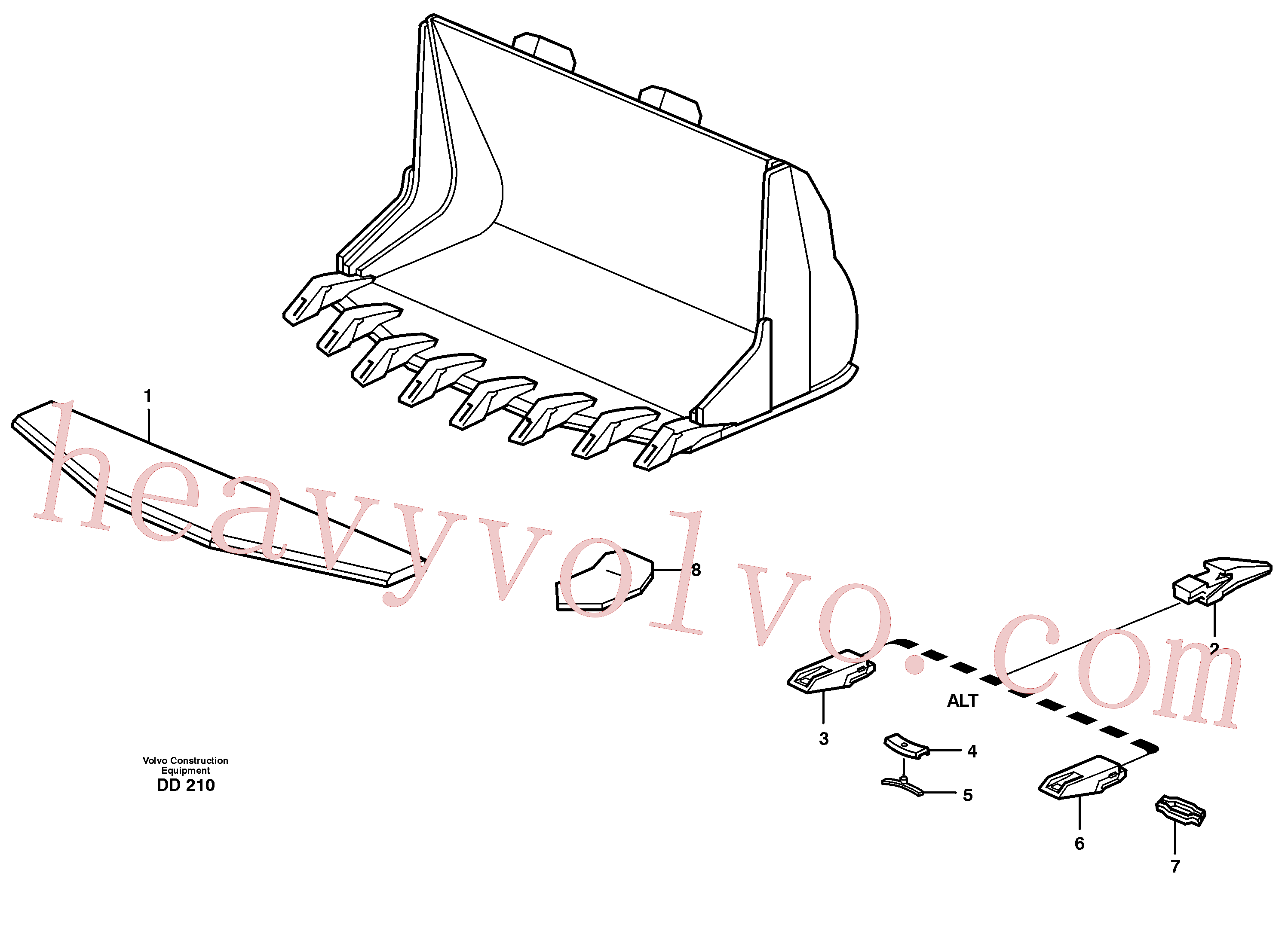 China Made VOE11438040 Lock, Lock lug parts for Volvo Excavator