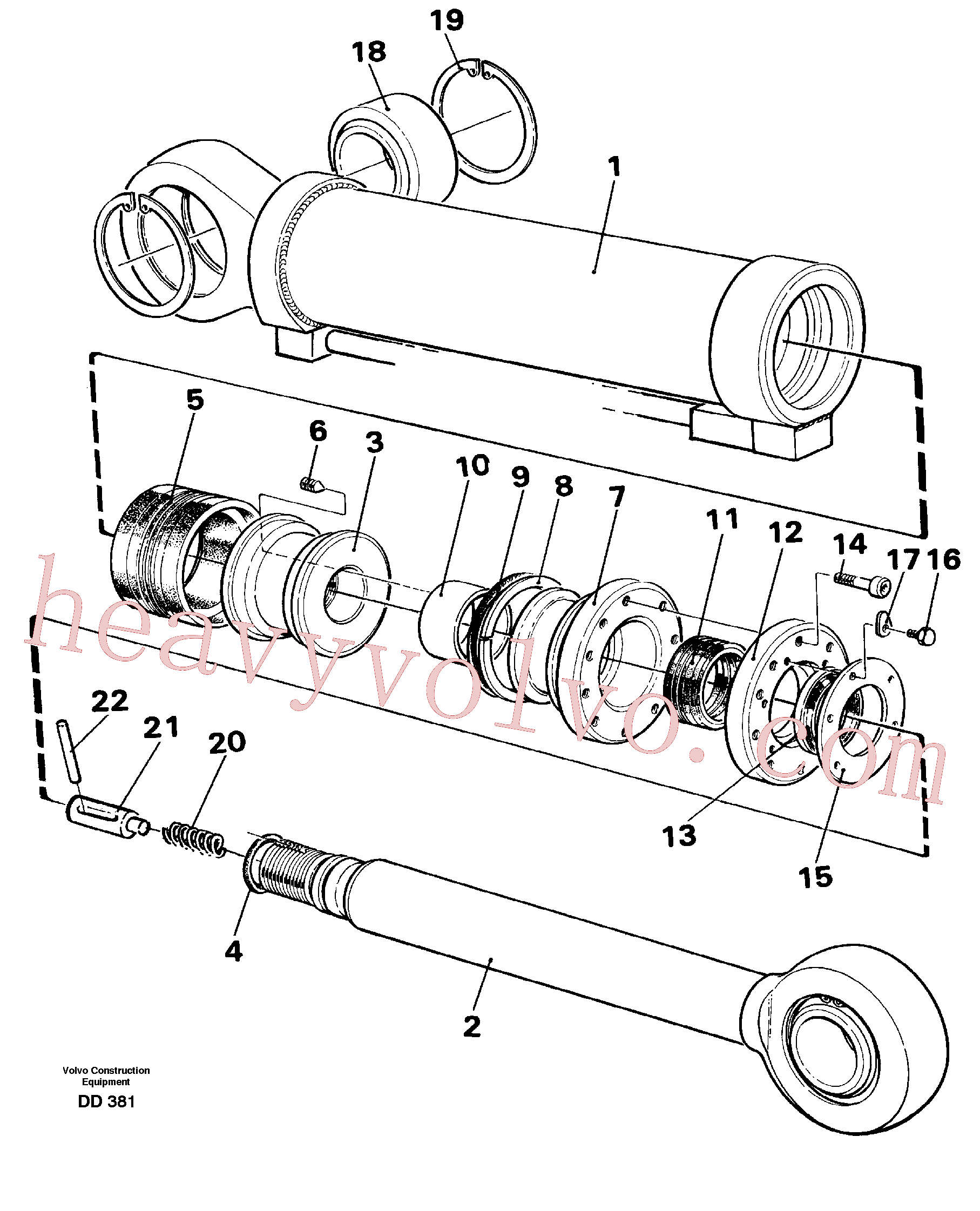 VOE14230196 Bushing for Volvo Excavator spare