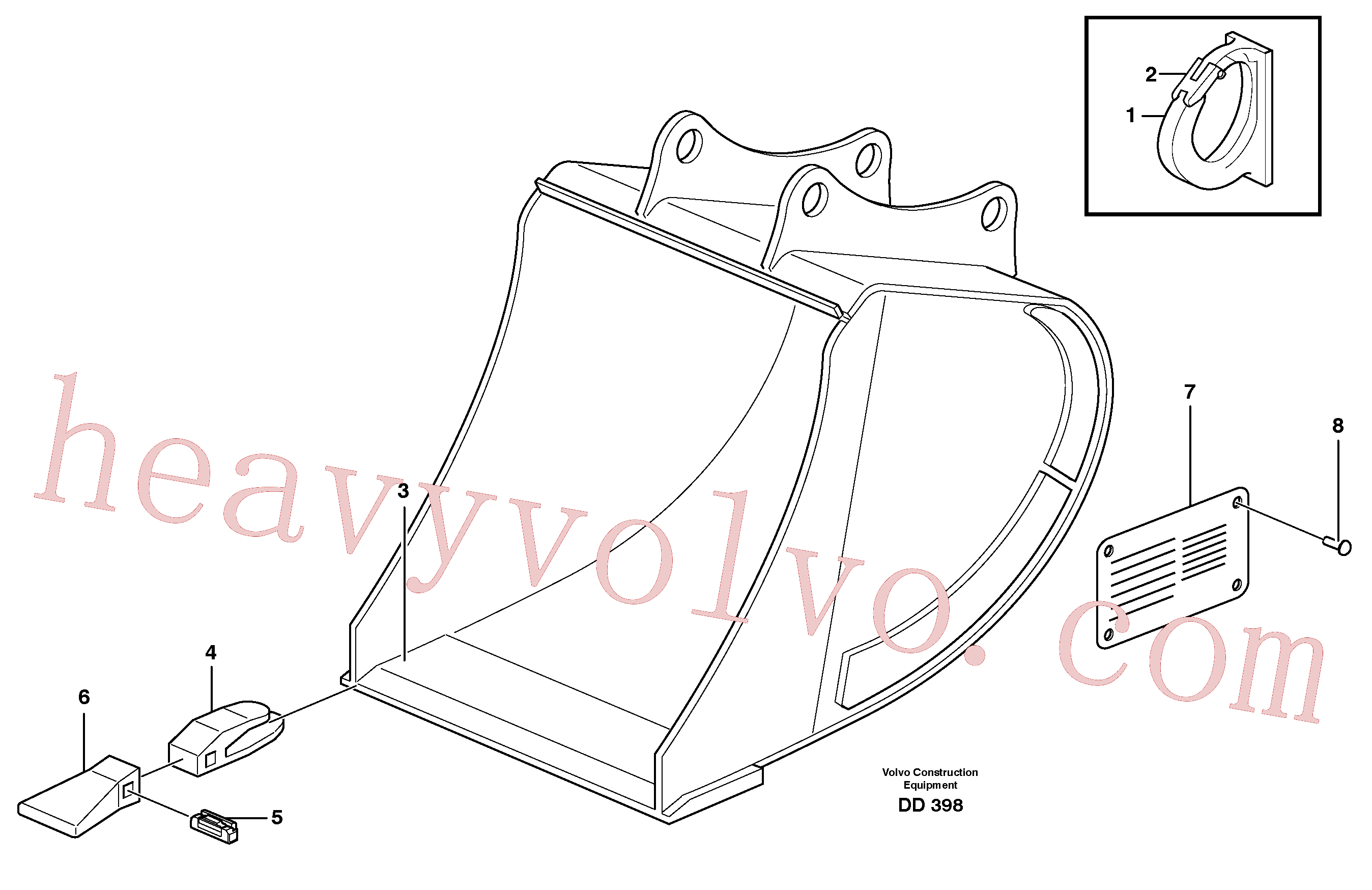 Volvo excavator part VOE14322902 Cutting edge for sale