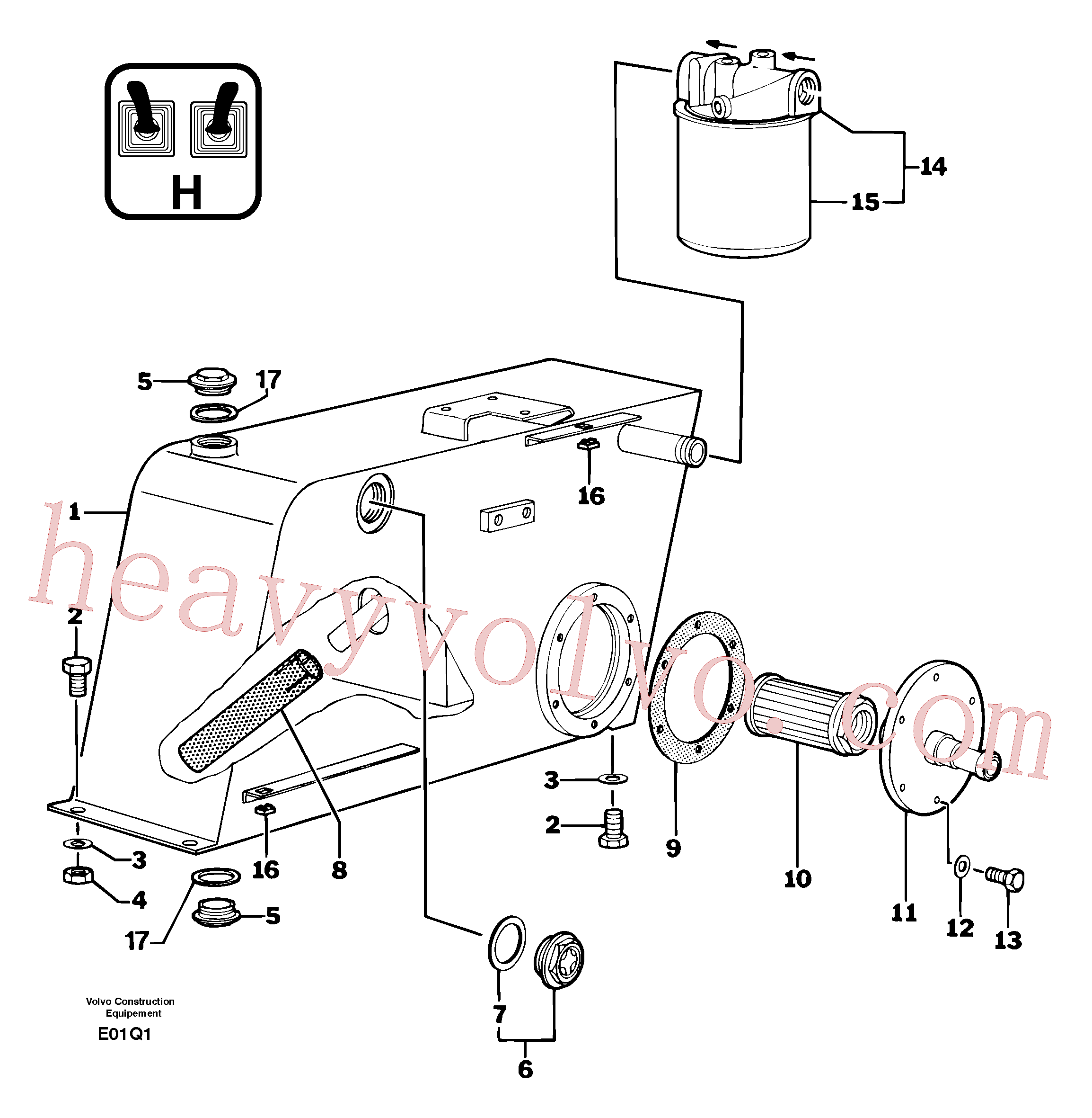 PJ6050012 Tube for Volvo Excavator spare