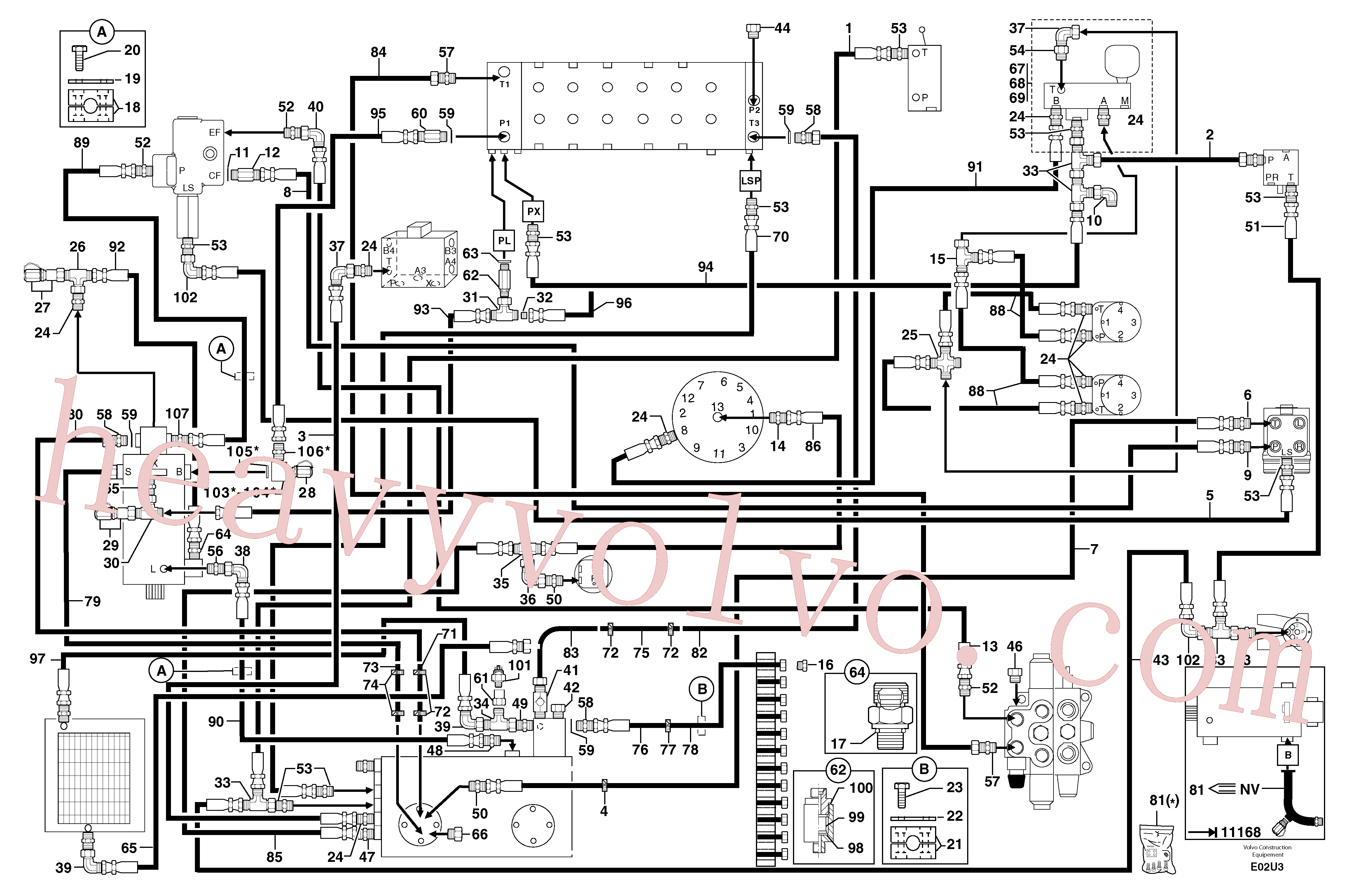 PJ6820146 Kit for Volvo Excavator spare