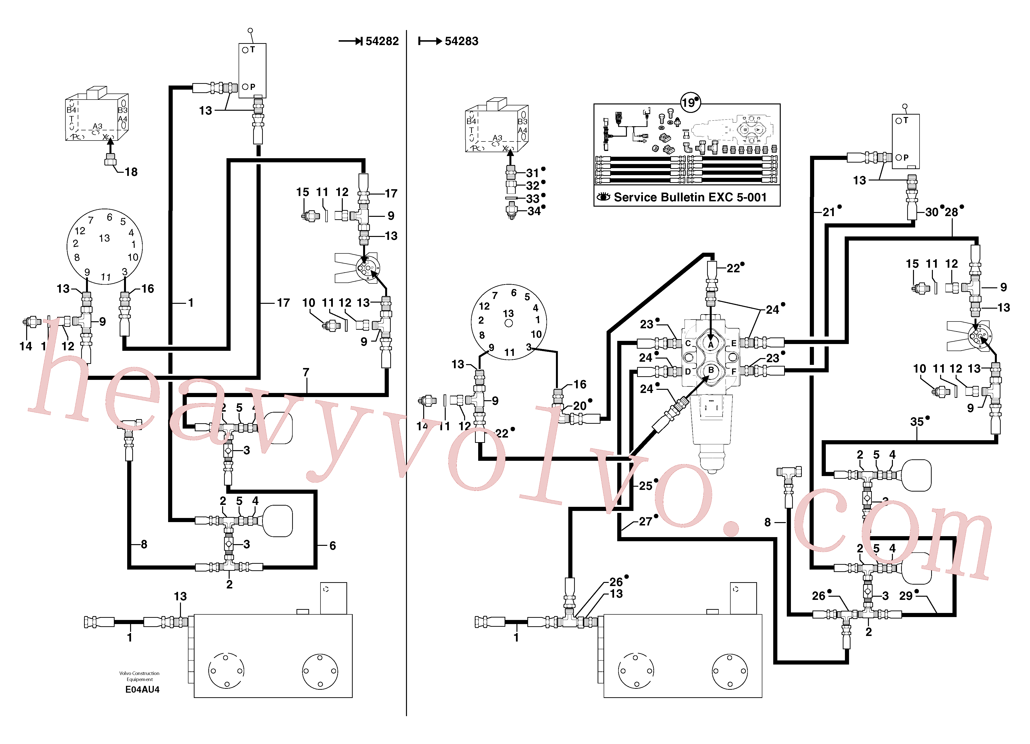 PJ4750345 Adapter for Volvo Excavator spare