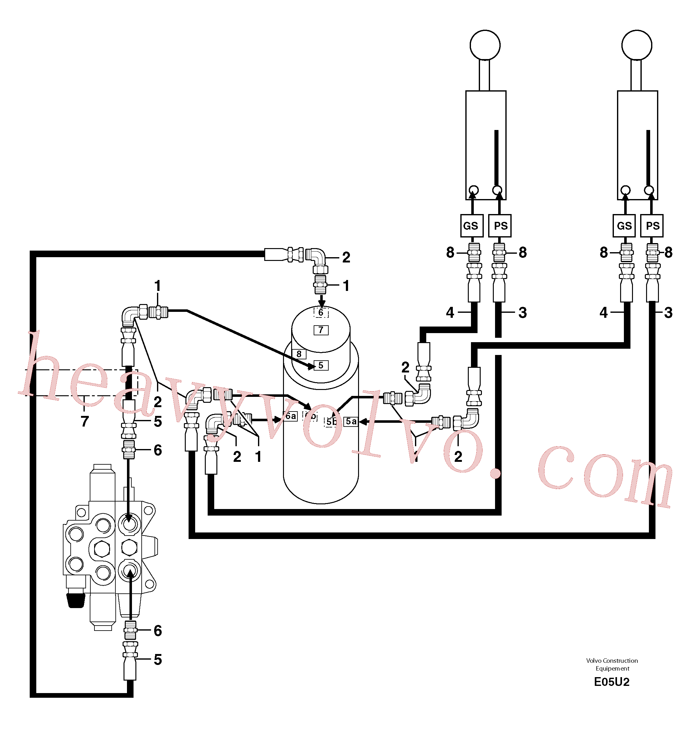 Wholesale PJ4190450 High pressure hose for Volvo Excavator