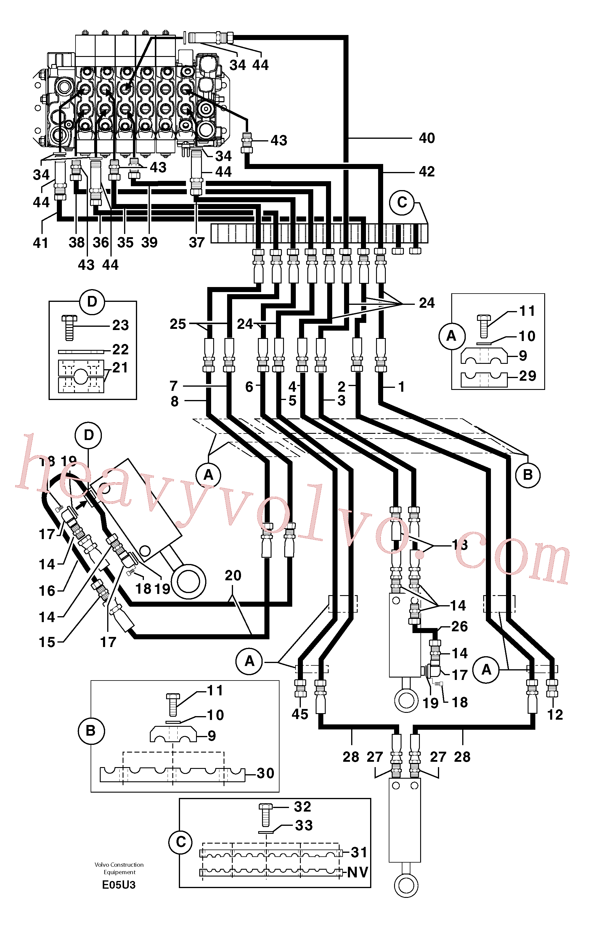 Wholesale PJ4690604 Flange for Volvo Excavator