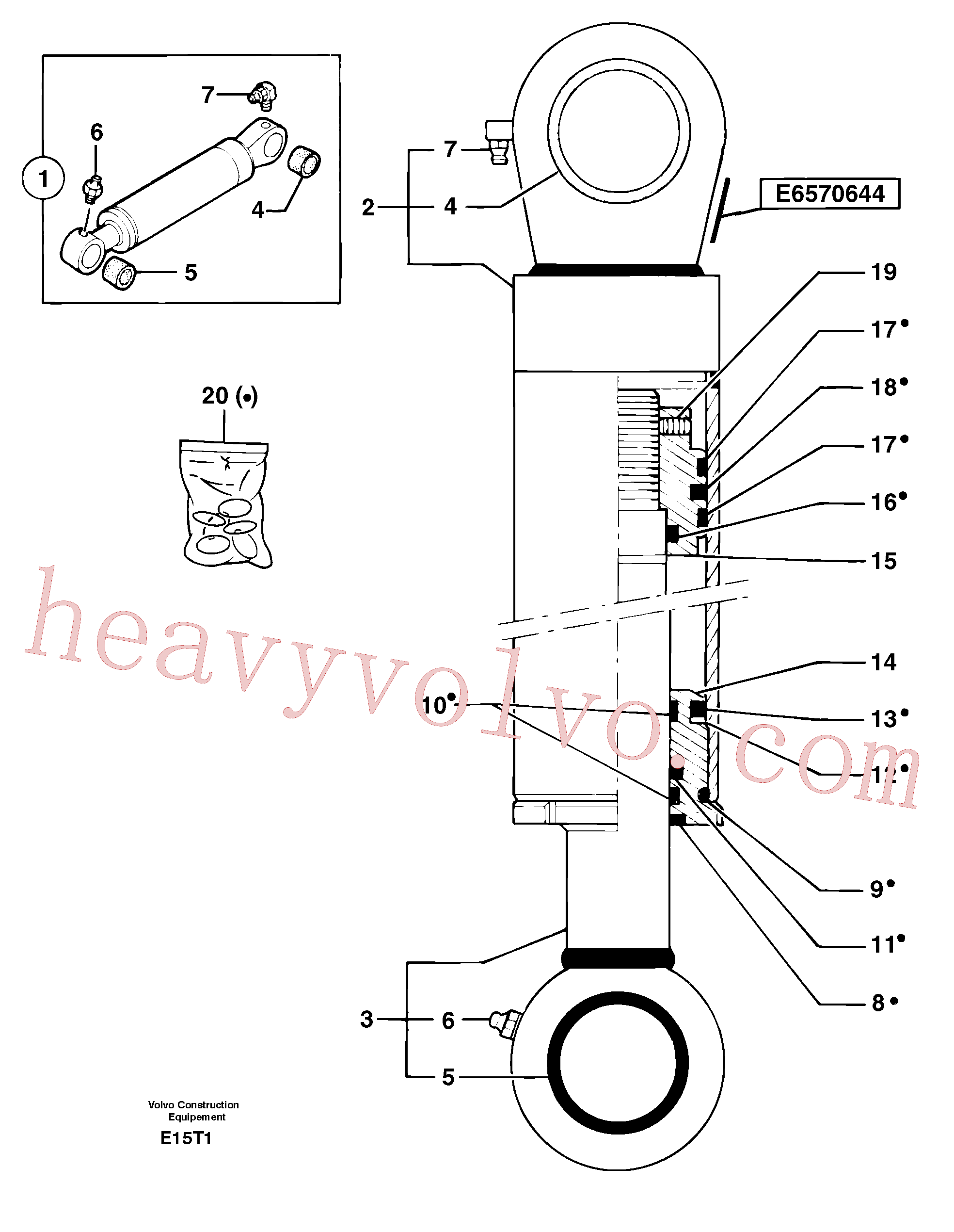 PJ5580006/50 Lubr. nipple kit for Volvo Excavator Parts