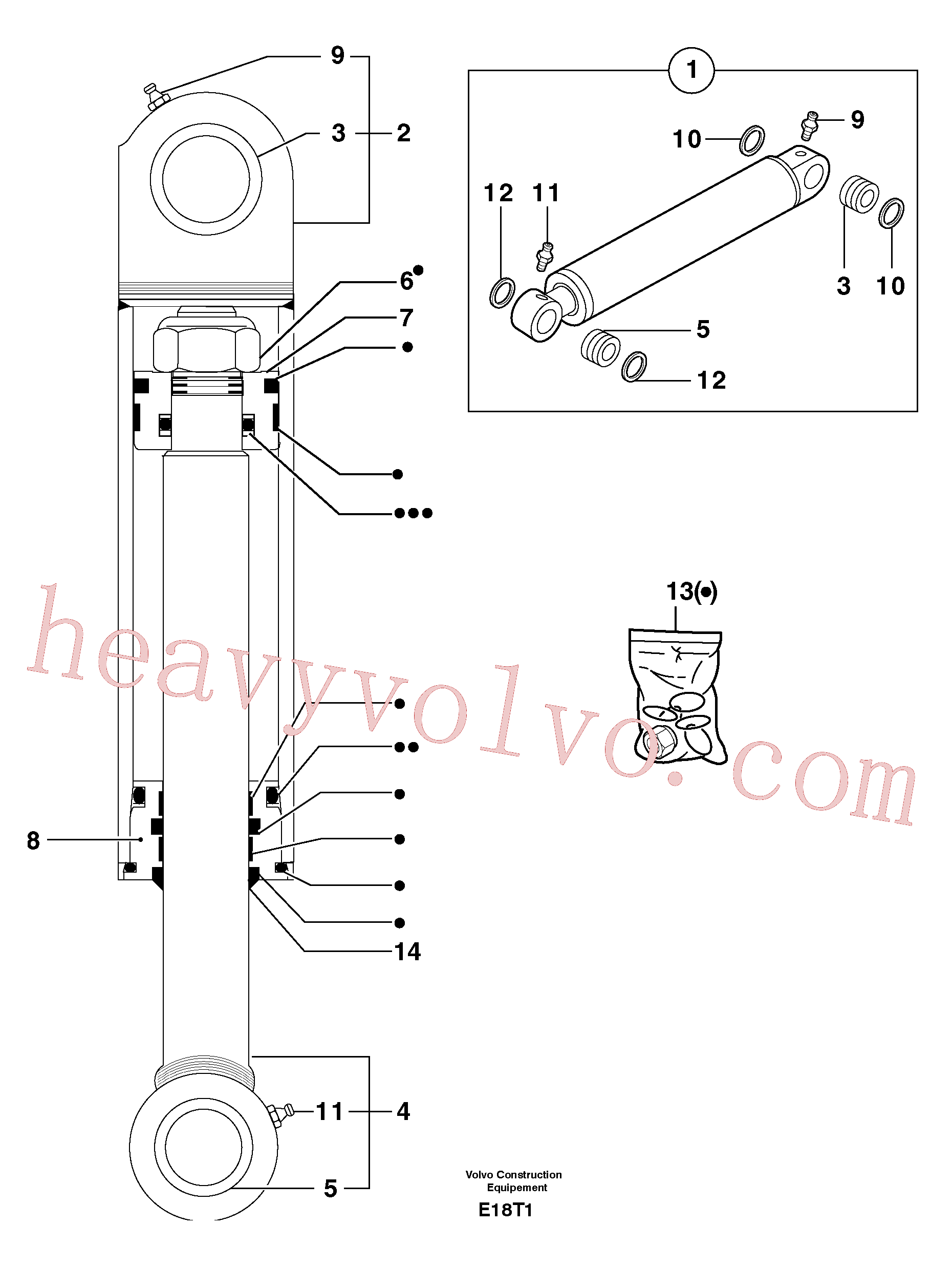 China Made PJ5960093 Sealing Kit parts for Volvo Excavator