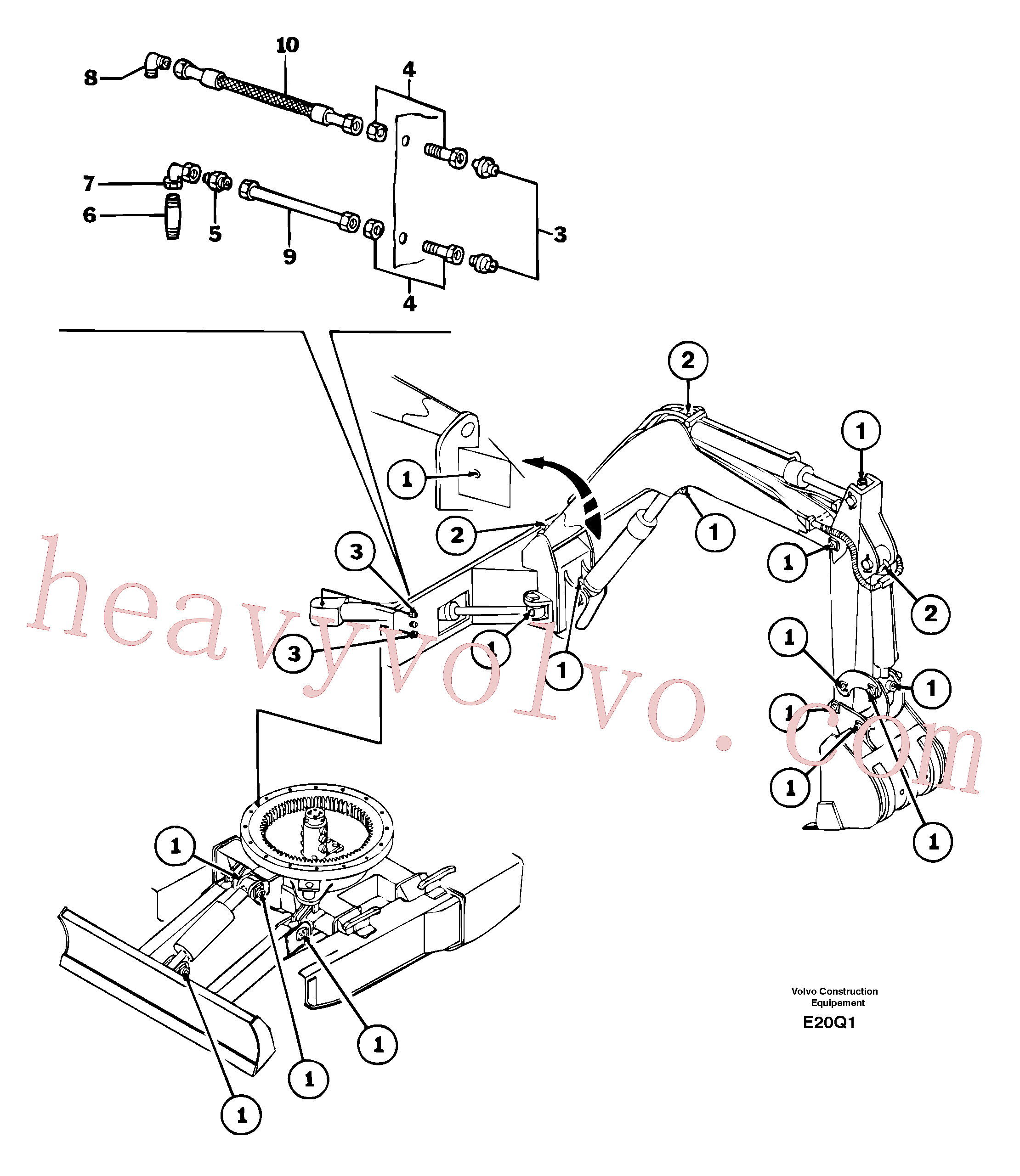 PJ7450195 Hose for Volvo Excavator Parts