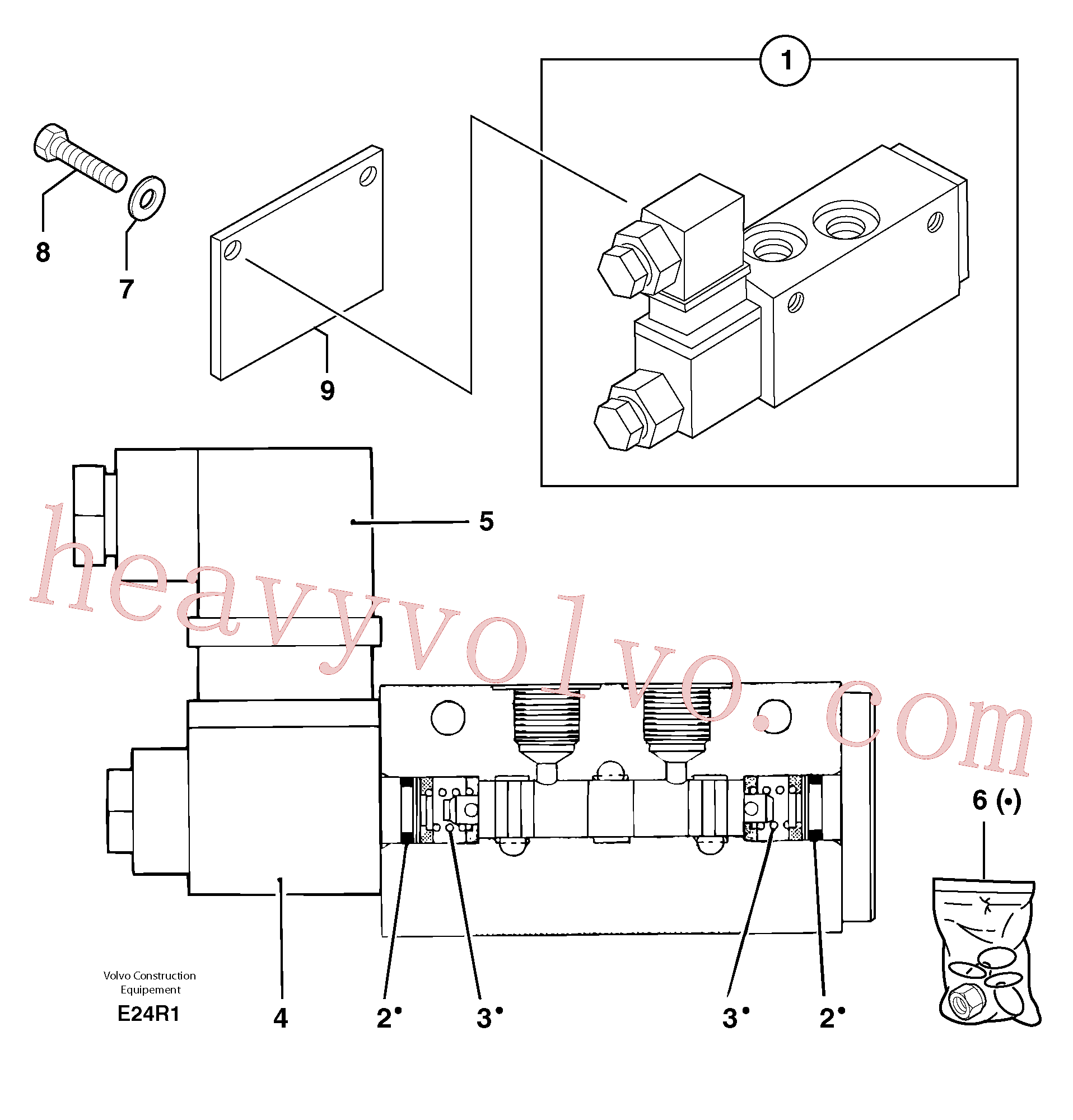 Volvo excavator part PJ7411604 Coil for sale