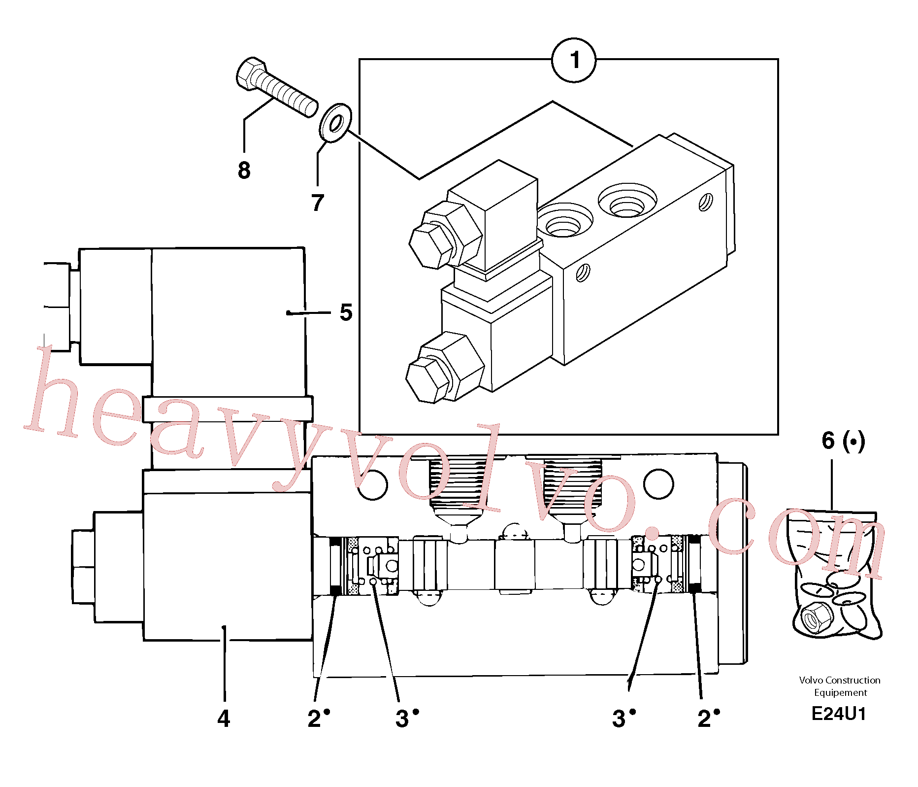 Volvo excavator part PJ7411604 Coil for sale