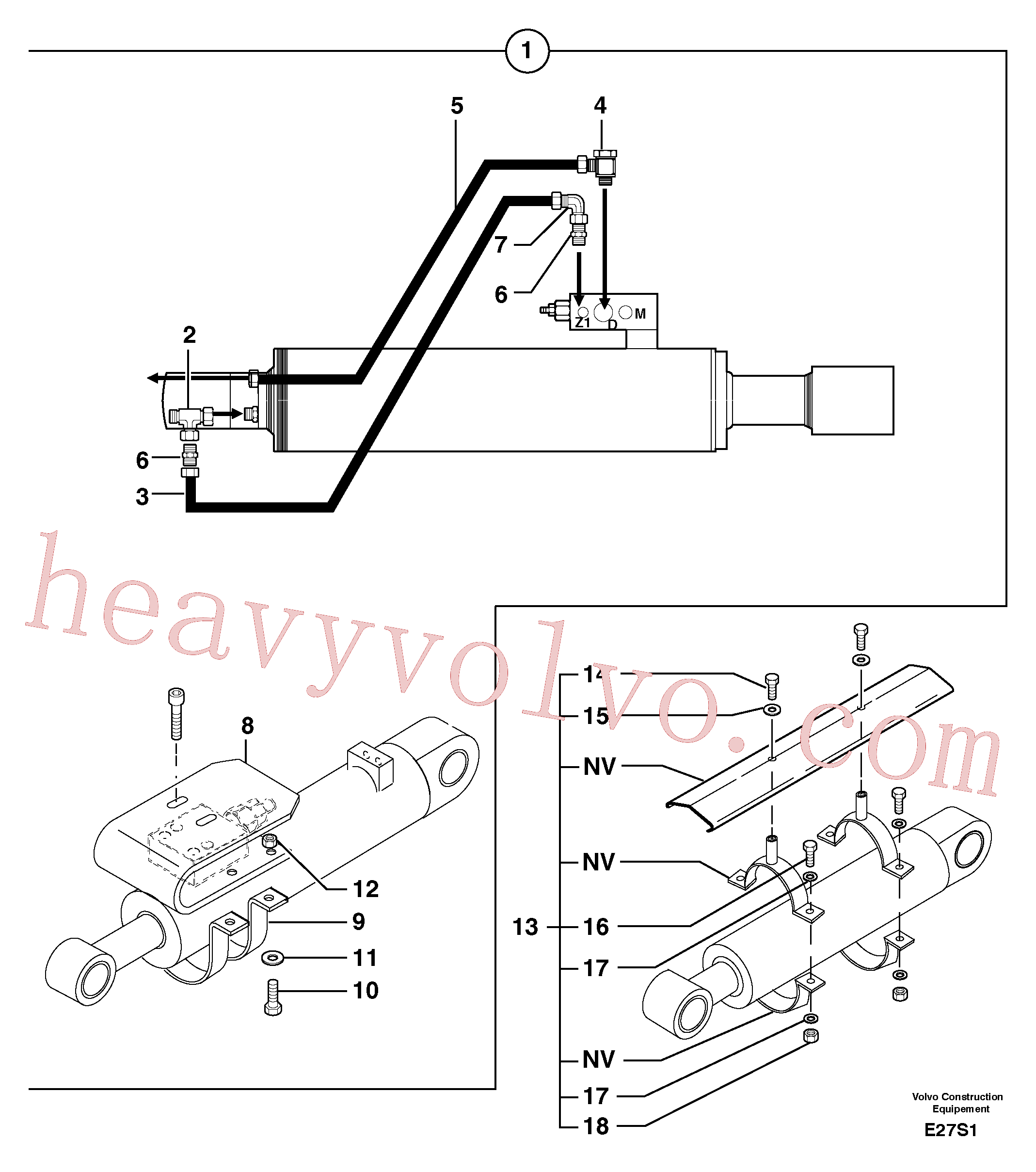 China Made PJ5910562 Tube parts for Volvo Excavator