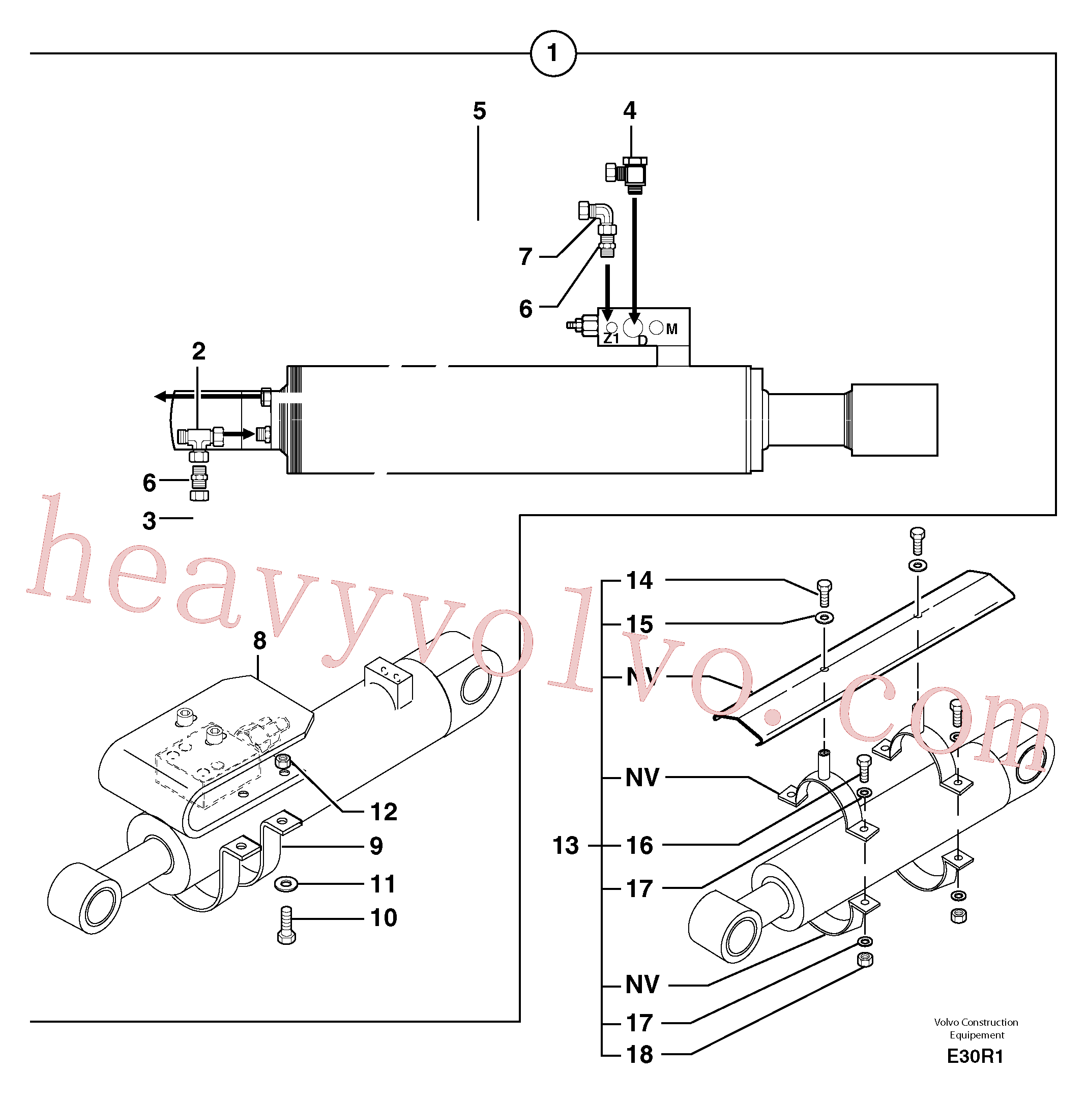 China Made PJ5910562 Tube parts for Volvo Excavator
