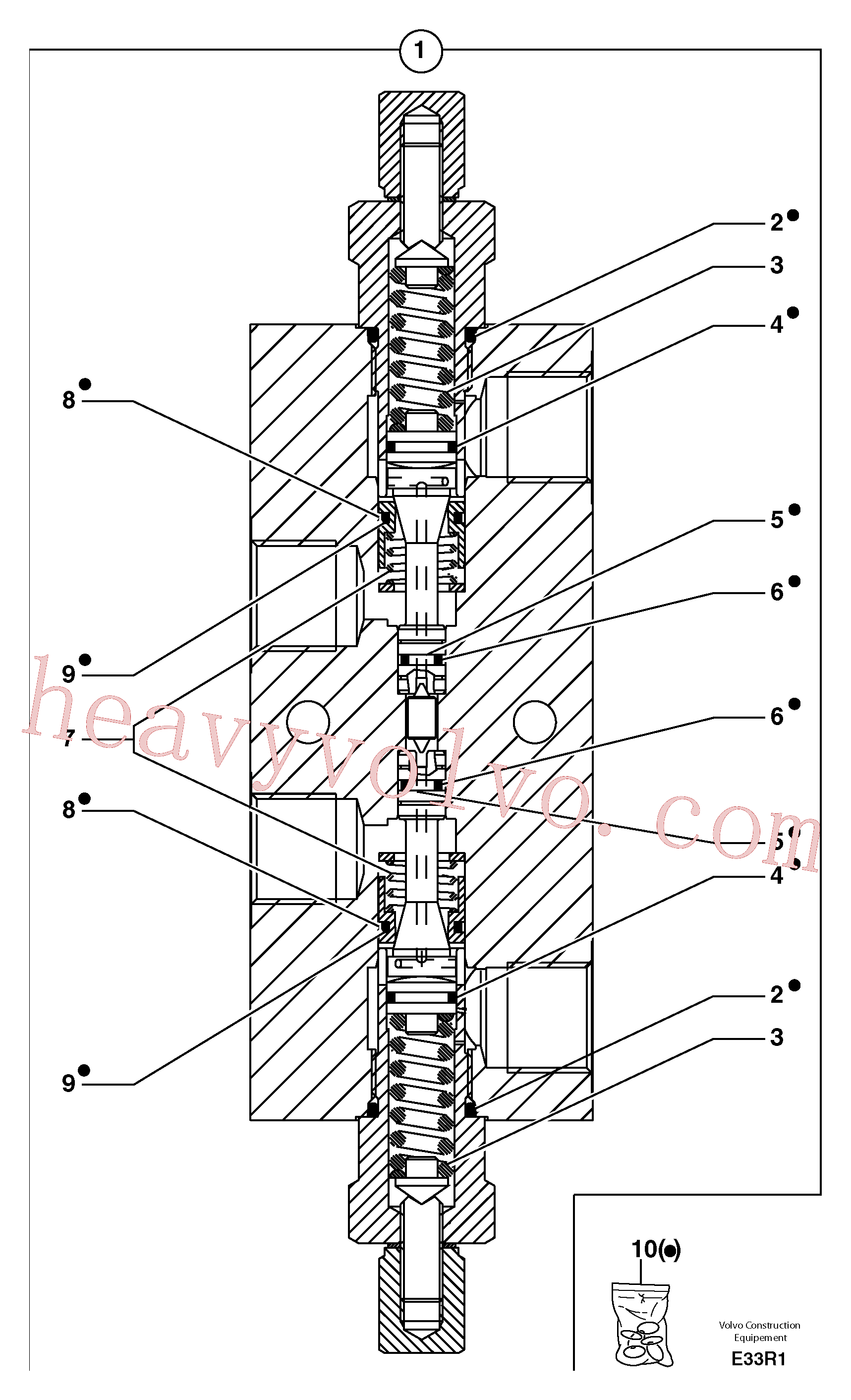 PJ7417419 Sealing kit for Volvo Excavator Parts