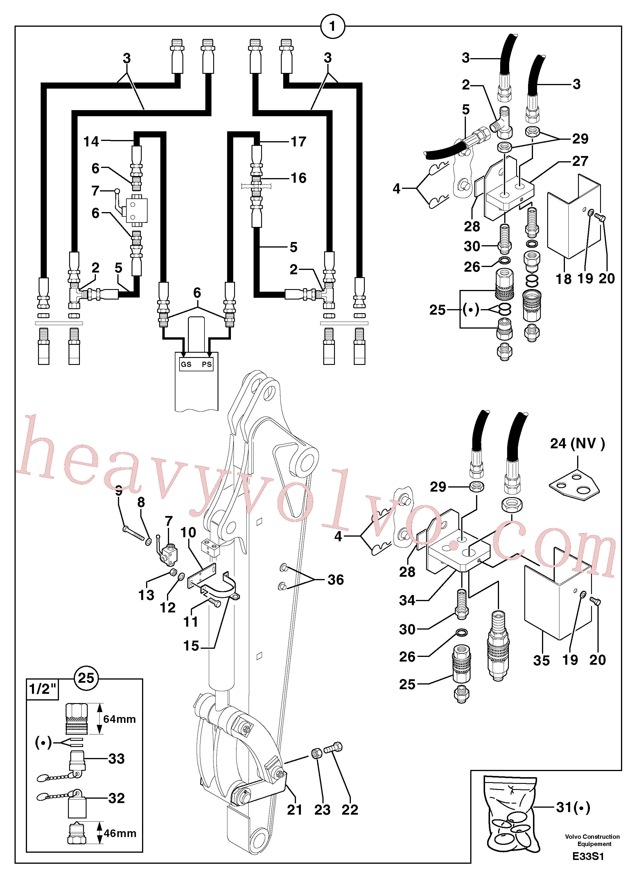 China Made PJ4380089 Screw parts for Volvo Excavator