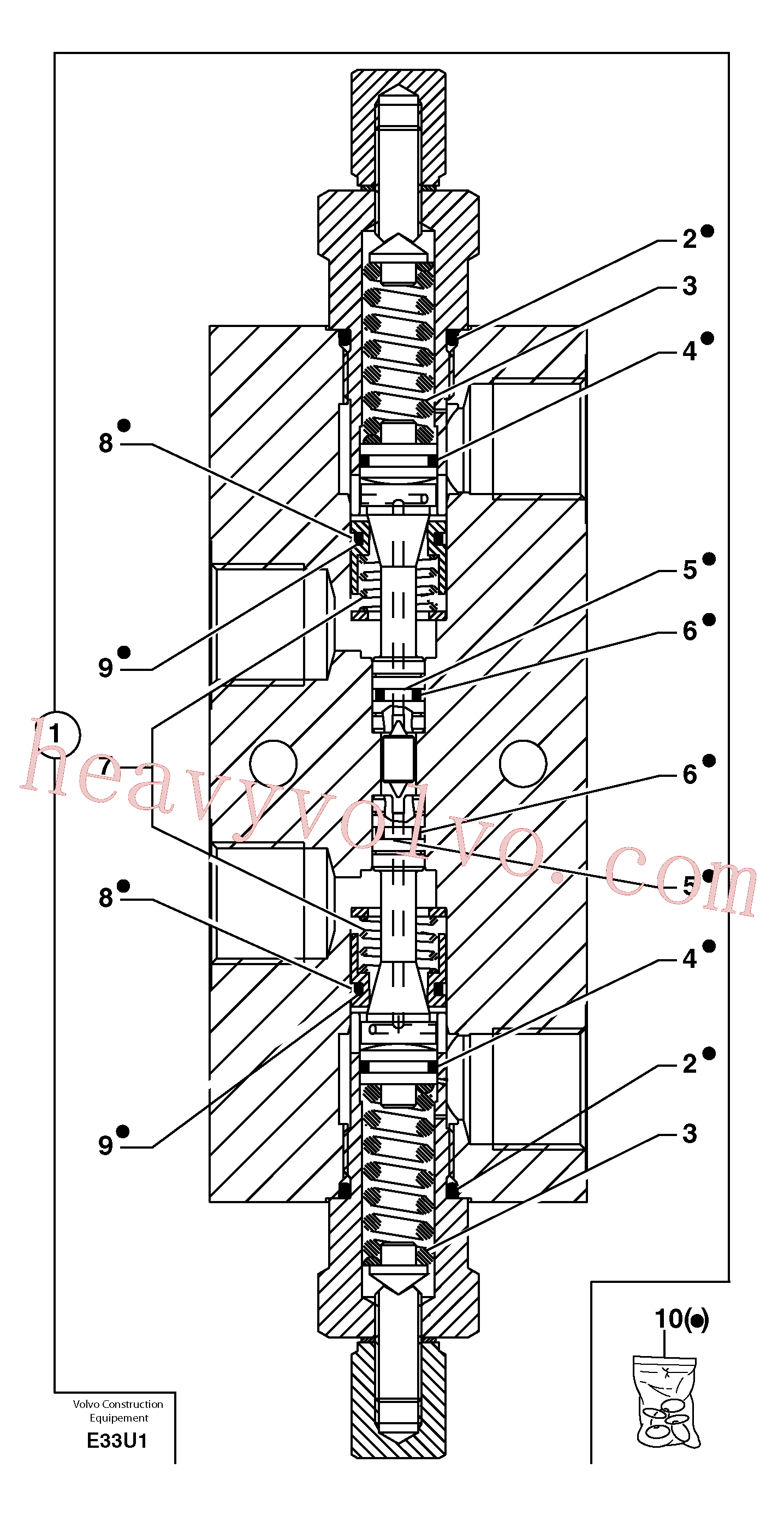 PJ7417419 Sealing kit for Volvo Excavator Parts