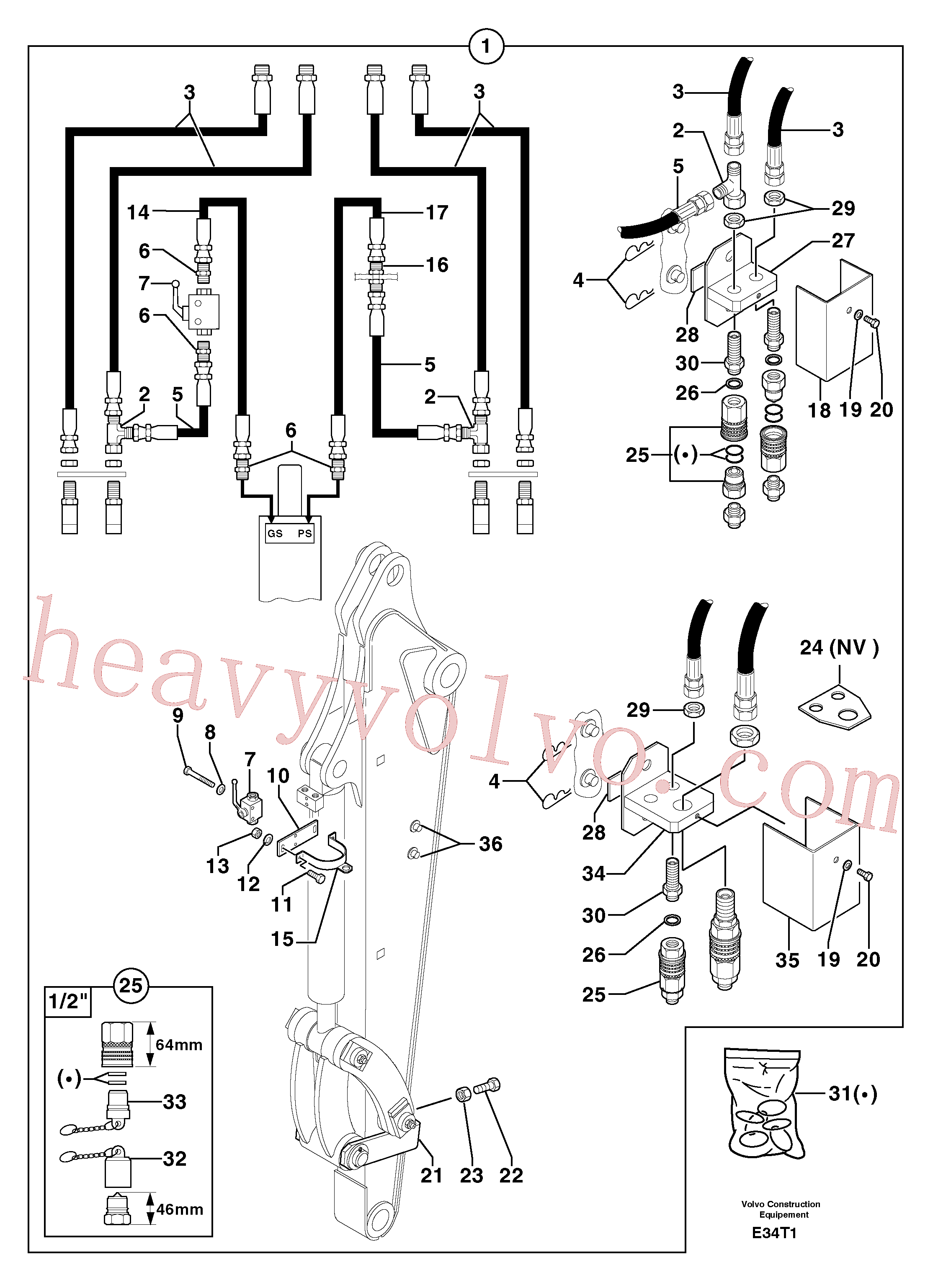Volvo Assembly PJ4750110 Union for sale