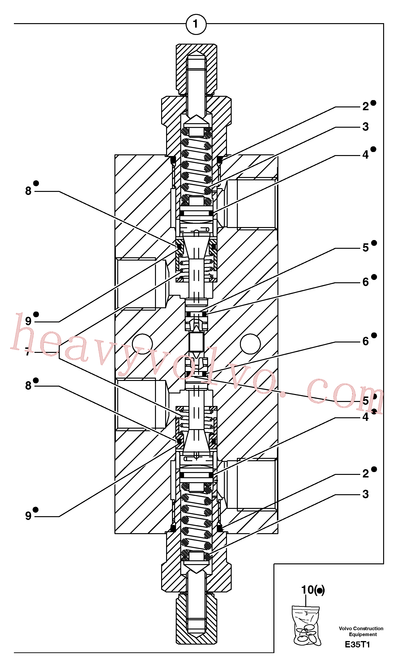 PJ7417419 Sealing kit for Volvo Excavator Parts