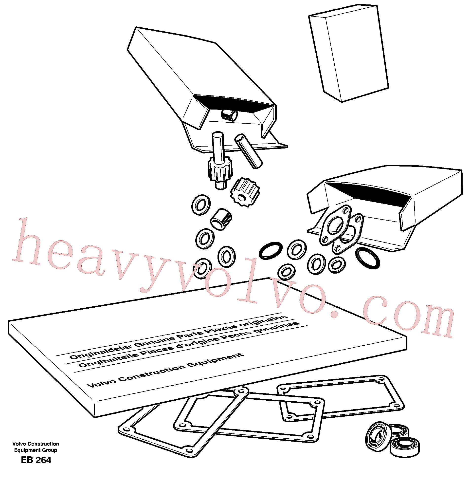 VOE20542740 Plane gasket, Seal for Volvo Excavator Parts