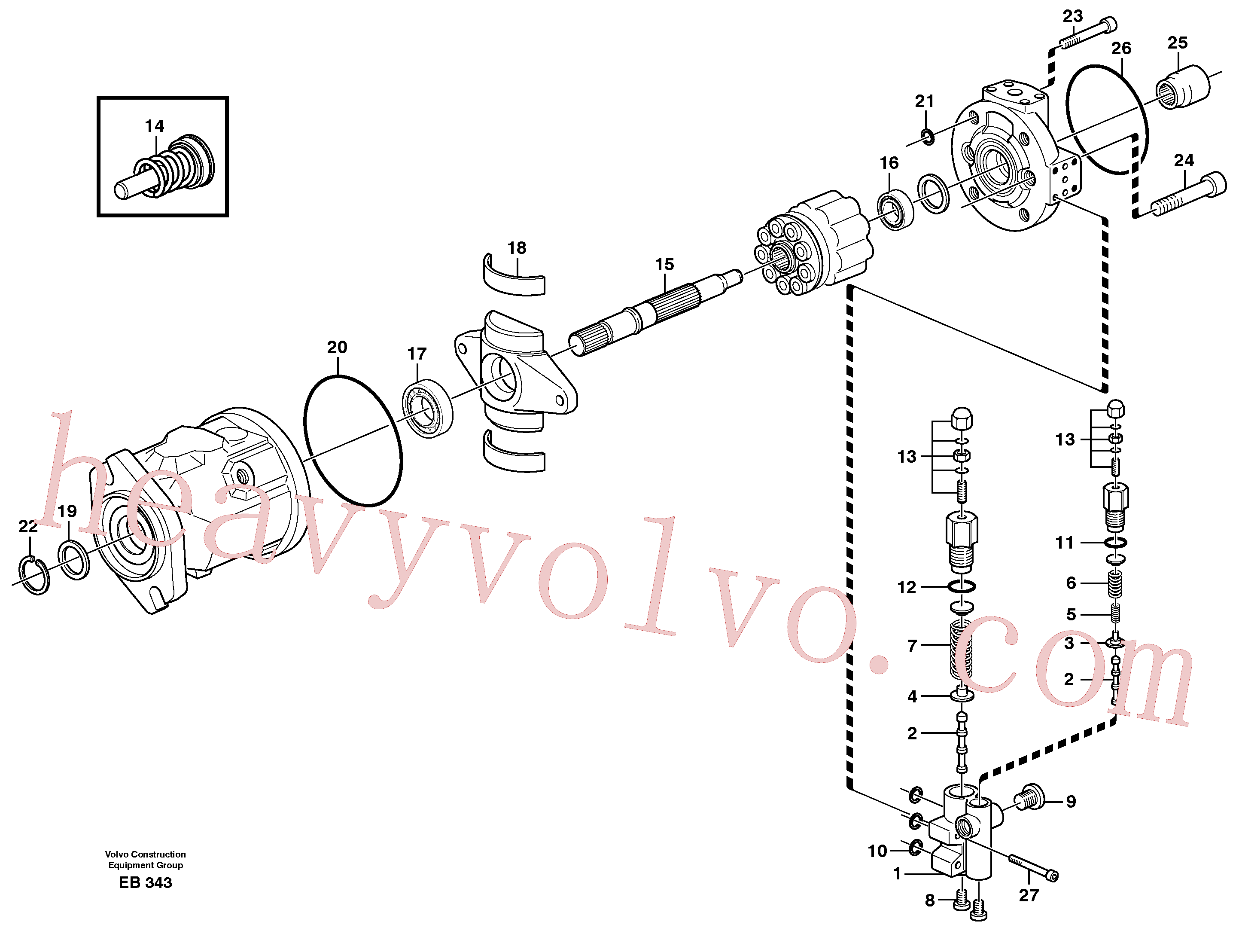 VOE11992755 Conversion kit for Volvo Excavator spare