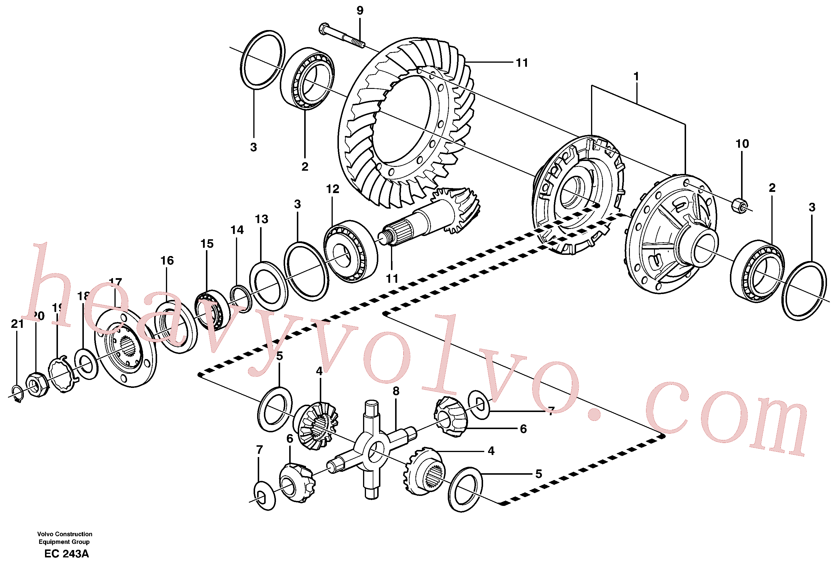VOE11102846 Spider for Volvo Excavator spare