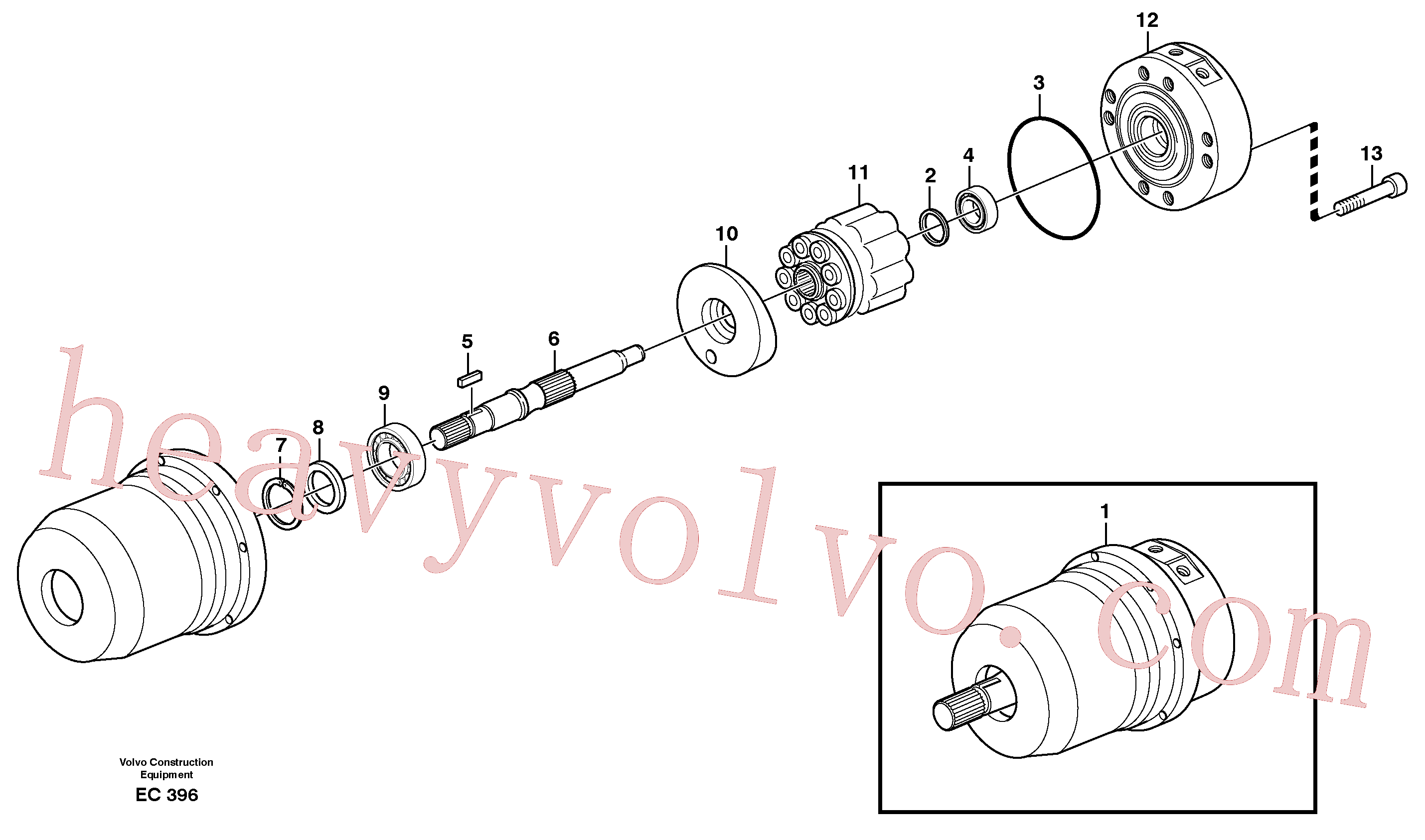 Volvo excavator part VOE17201099 O-ring for sale