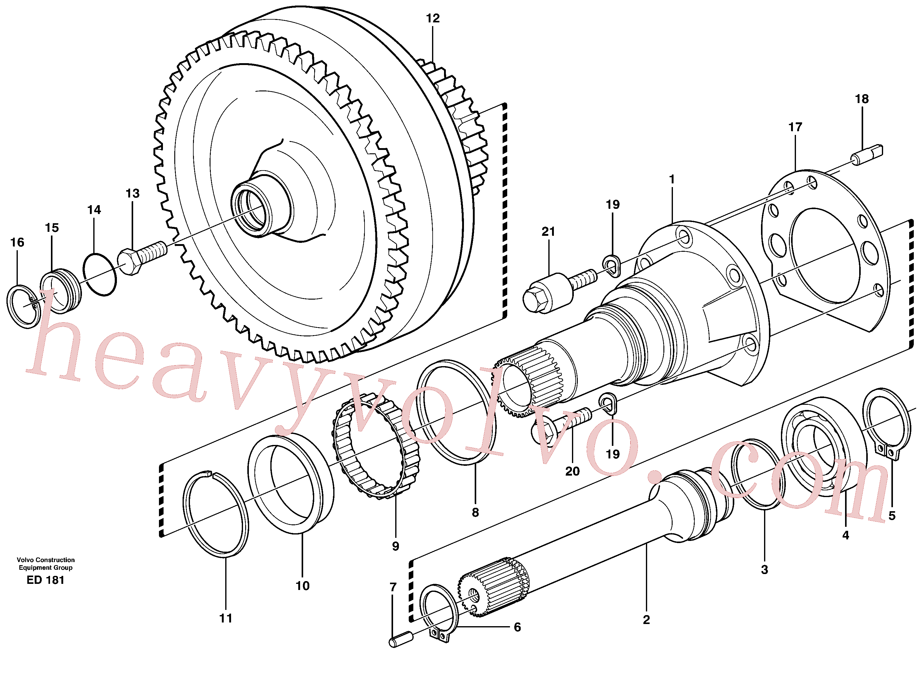 Volvo PJ4630002 Snap ring aftermarket part for sale