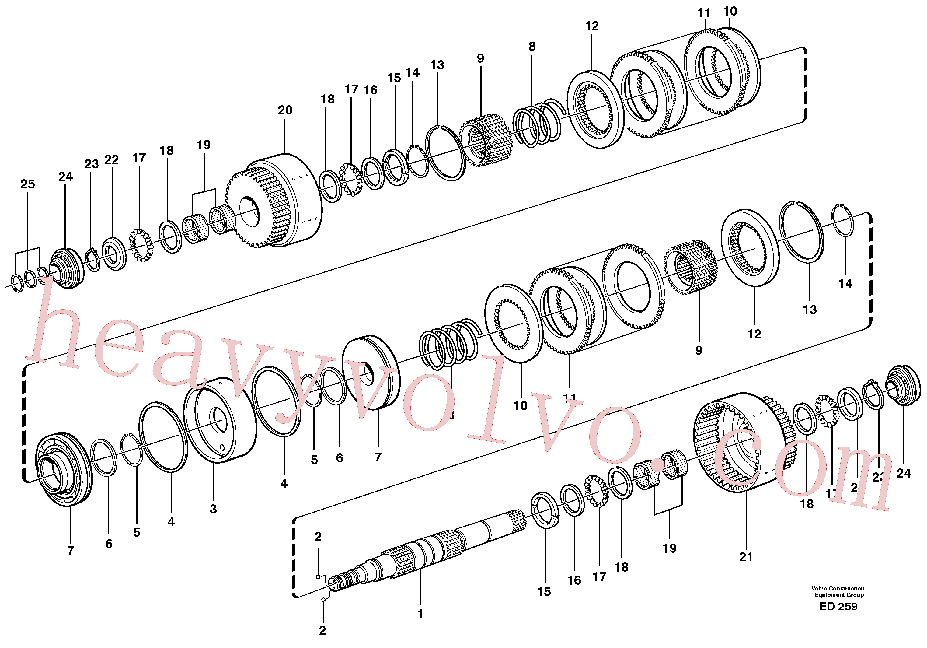 VOE4720768 Pressure plate for Volvo Excavator spare