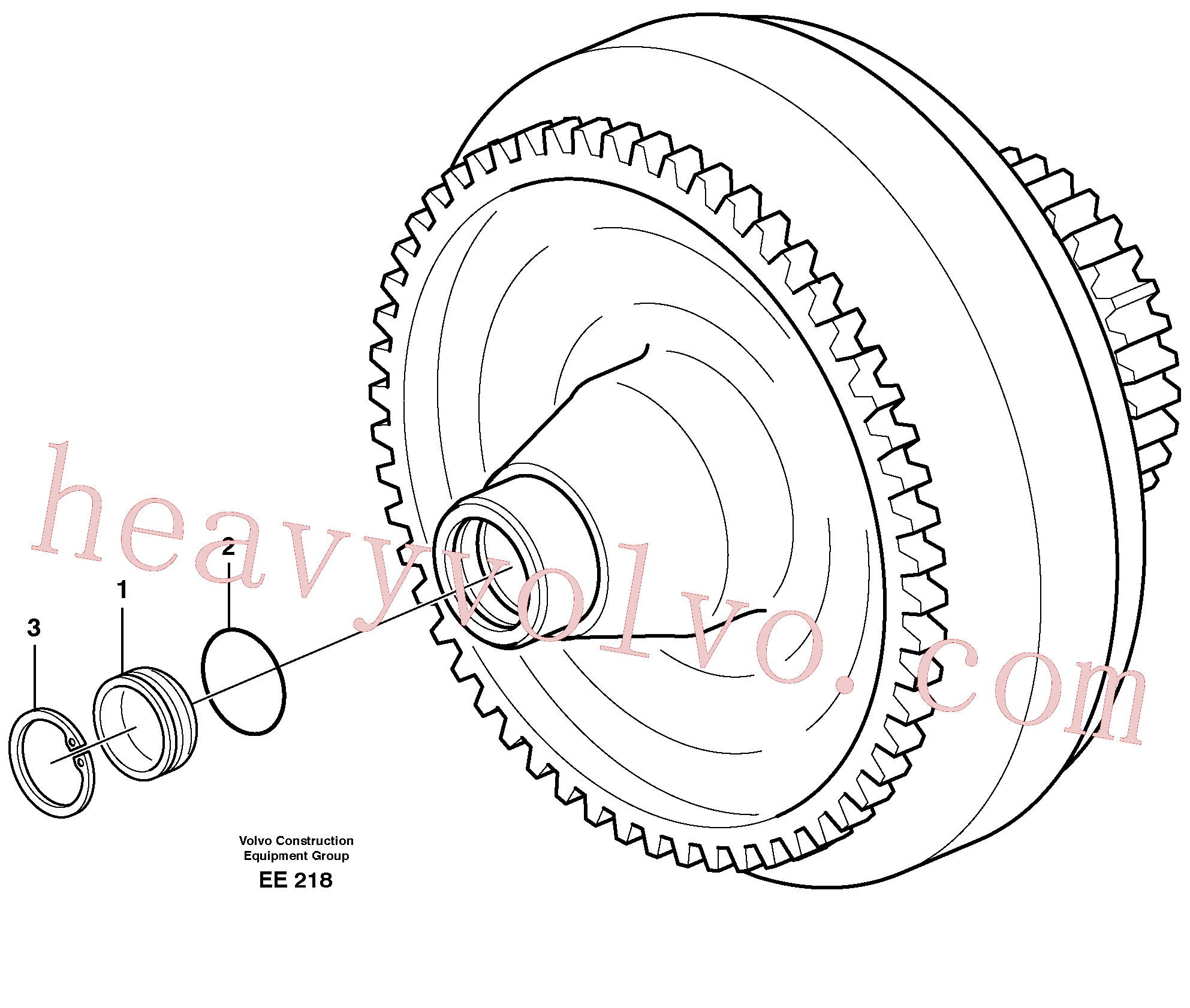 VOE11037848 Torque converter for Volvo Excavator Parts