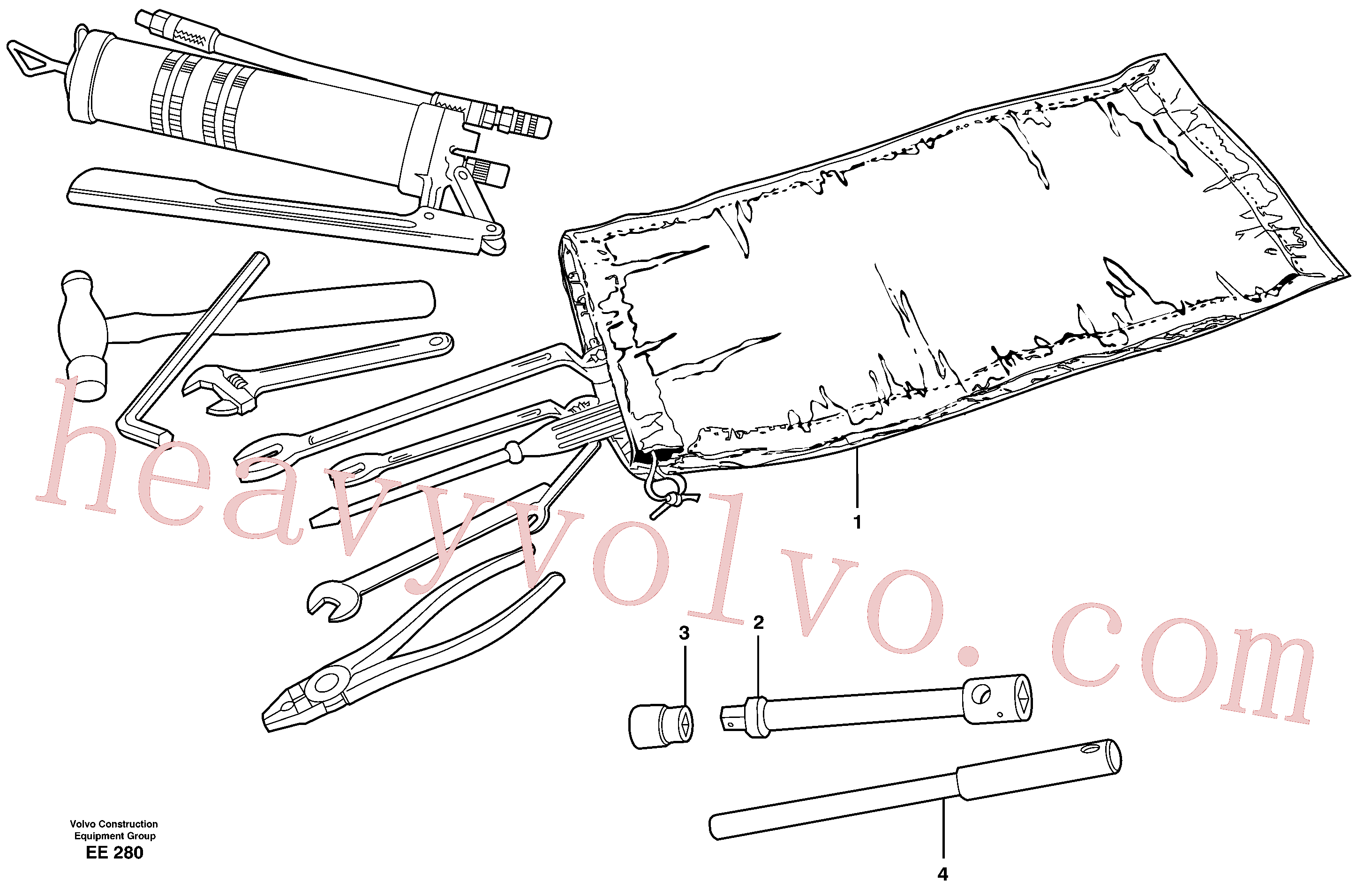 Volvo excavator part VOE6611274 Key for sale