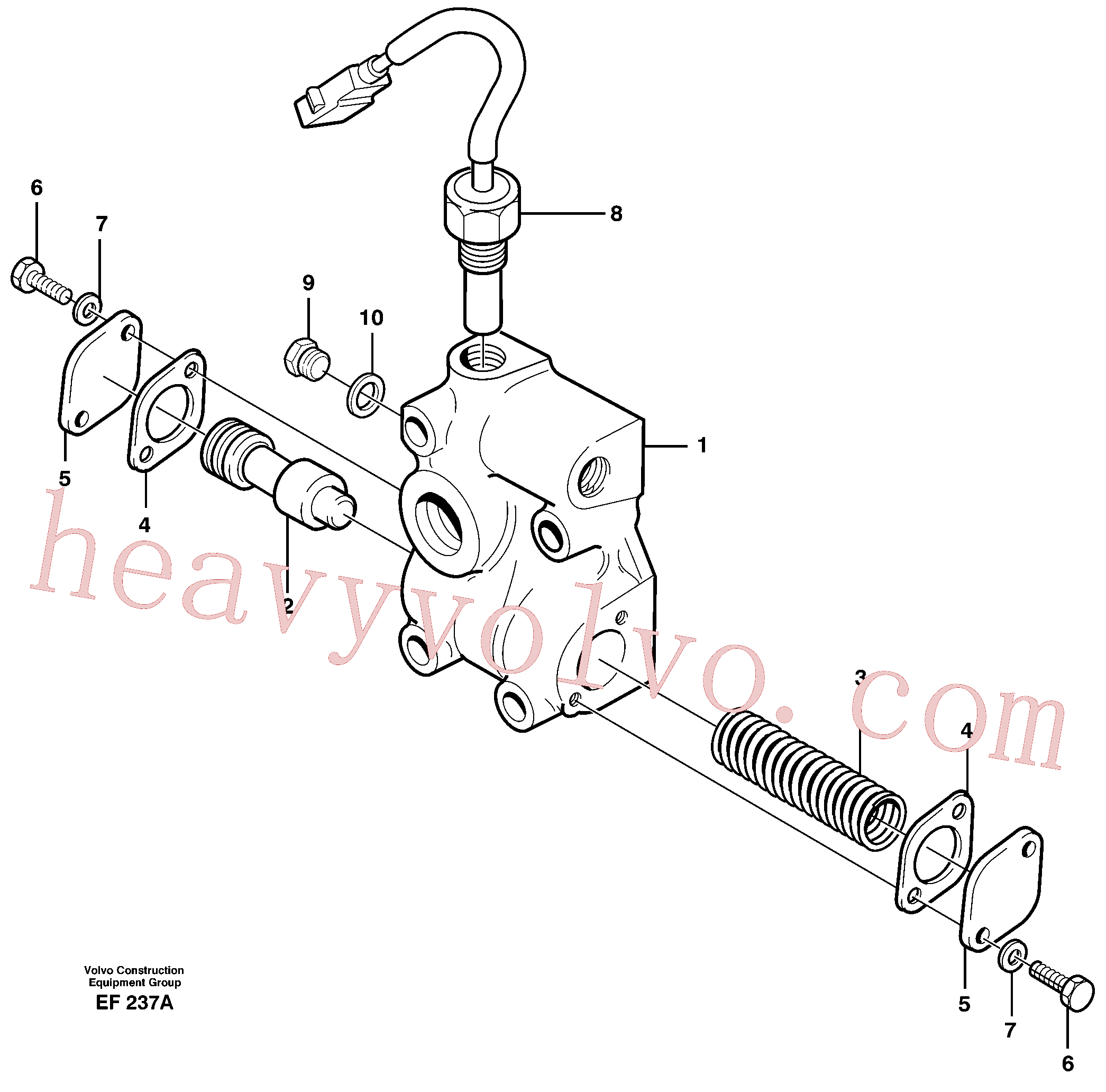 China Made VOE98430607 Washer, Spring Washer parts for Volvo Excavator