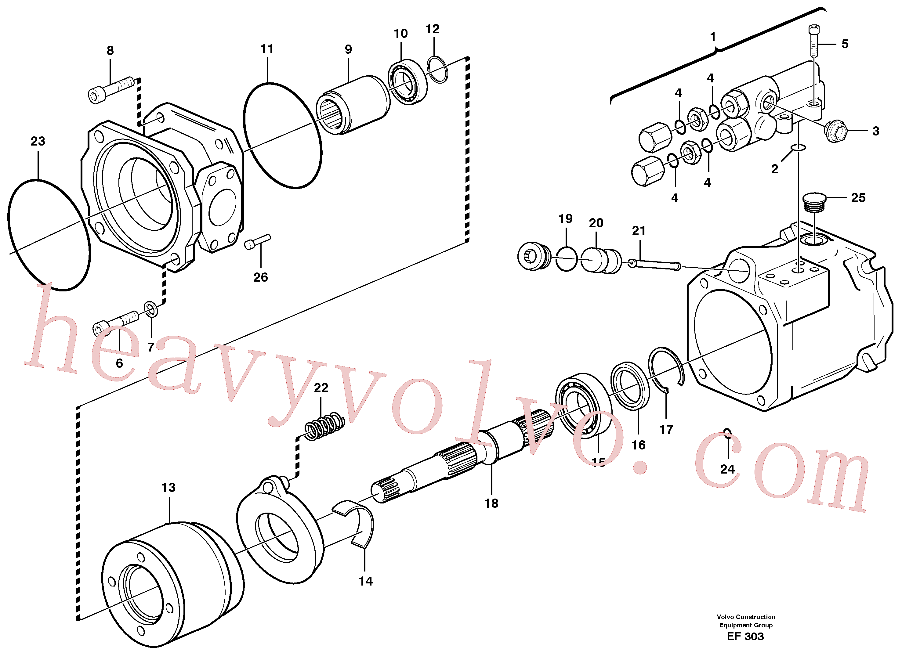 PJ7415153 Shaft coupling for Volvo Excavator Parts
