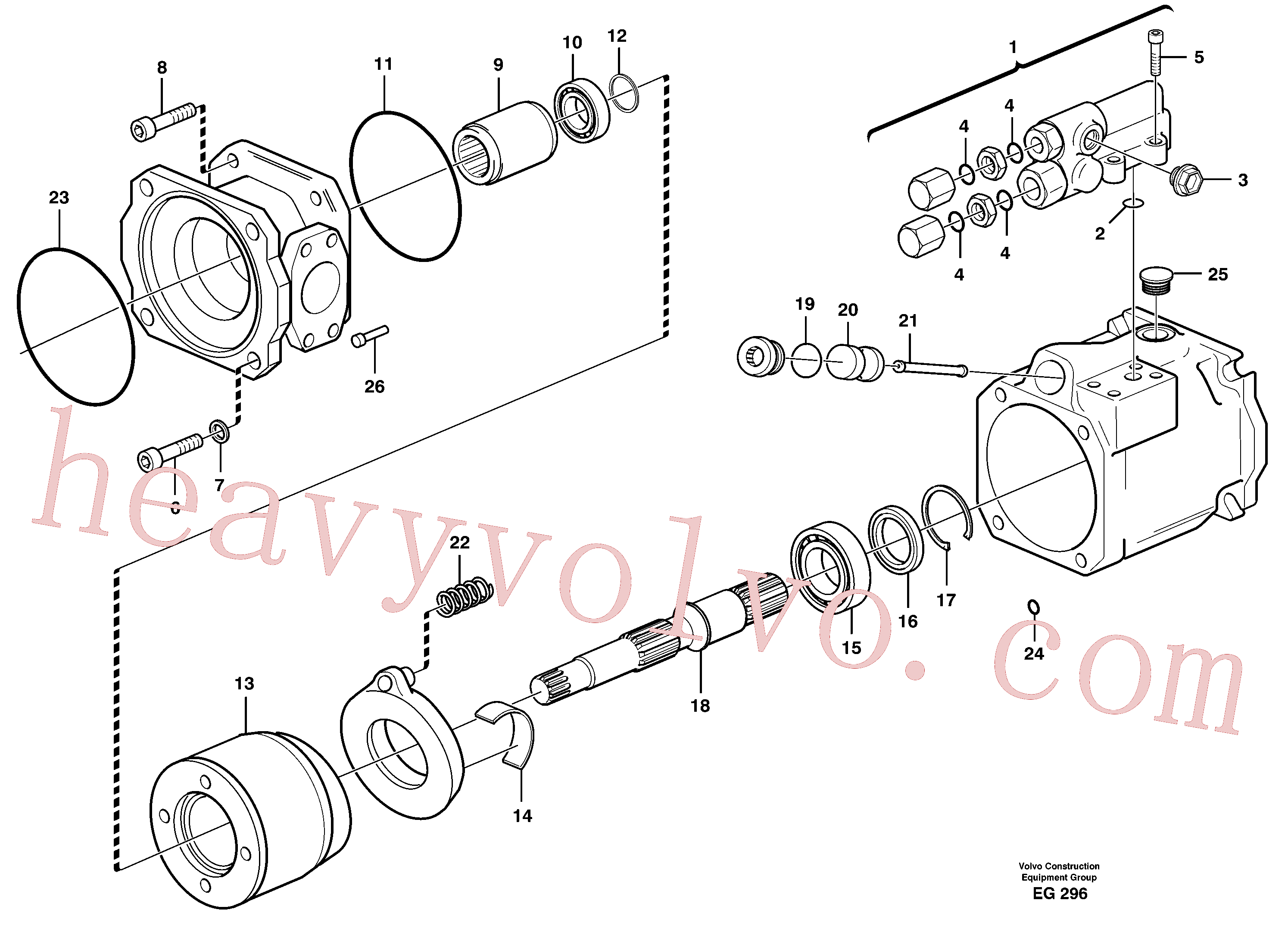 PJ7415153 Shaft coupling for Volvo Excavator Parts