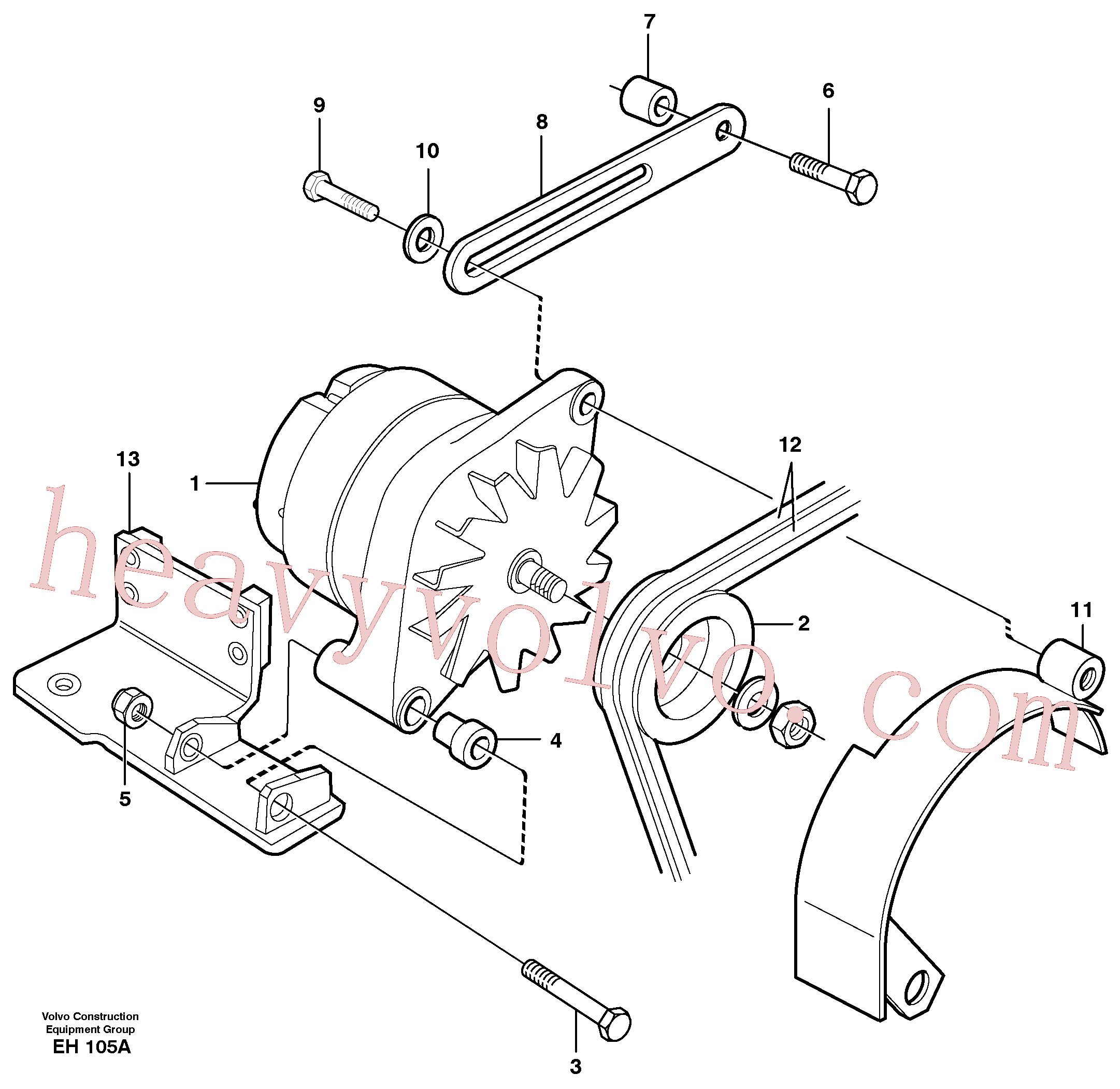 VOE966356 Flange screw for Volvo Excavator Parts