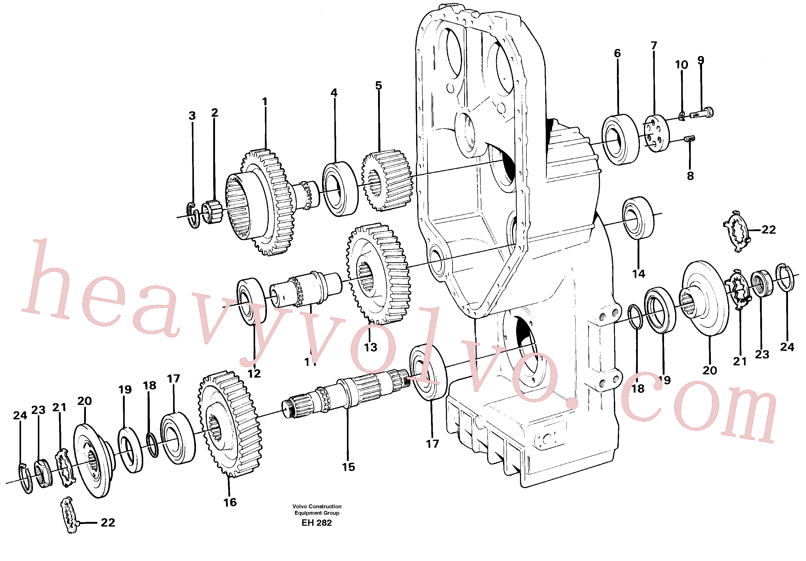 China Made VOE184697 Roller bearing parts for Volvo Excavator