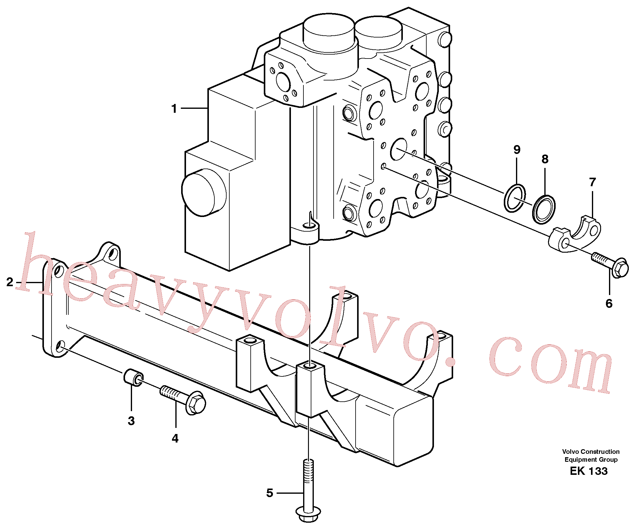 ZM2810962 Flange half for Volvo Excavator Parts