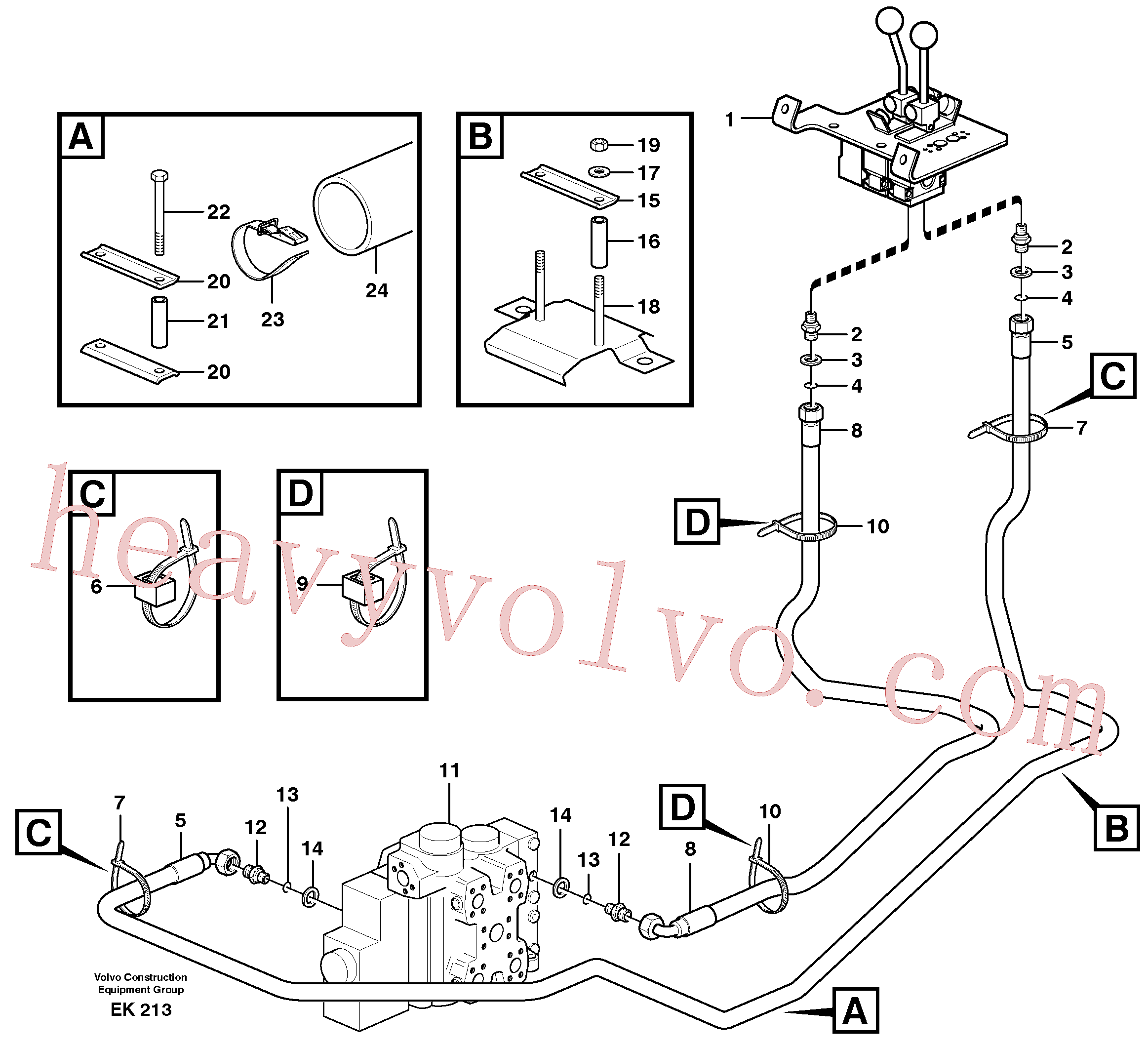 Volvo Assembly VOE971080 Hexagon nut for sale