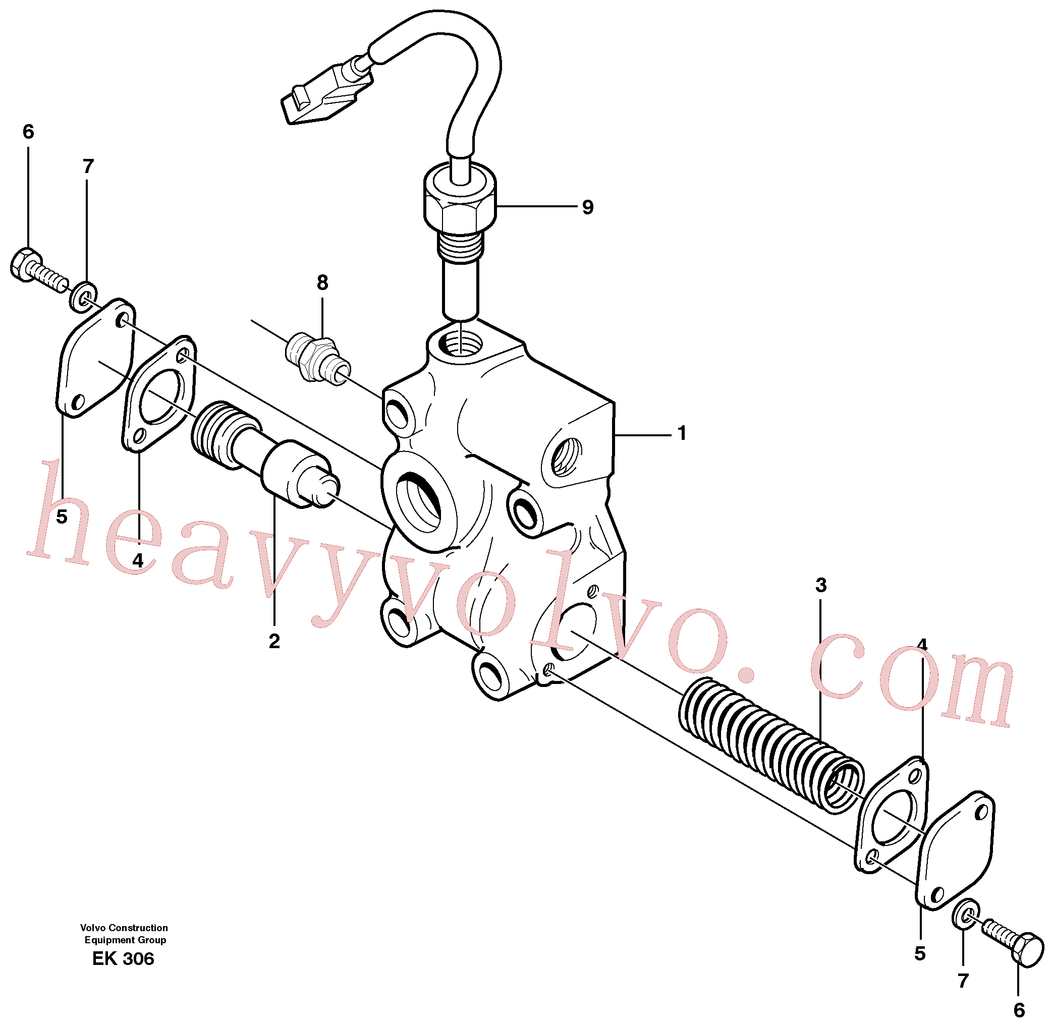 China Made VOE98430607 Washer, Spring Washer parts for Volvo Excavator