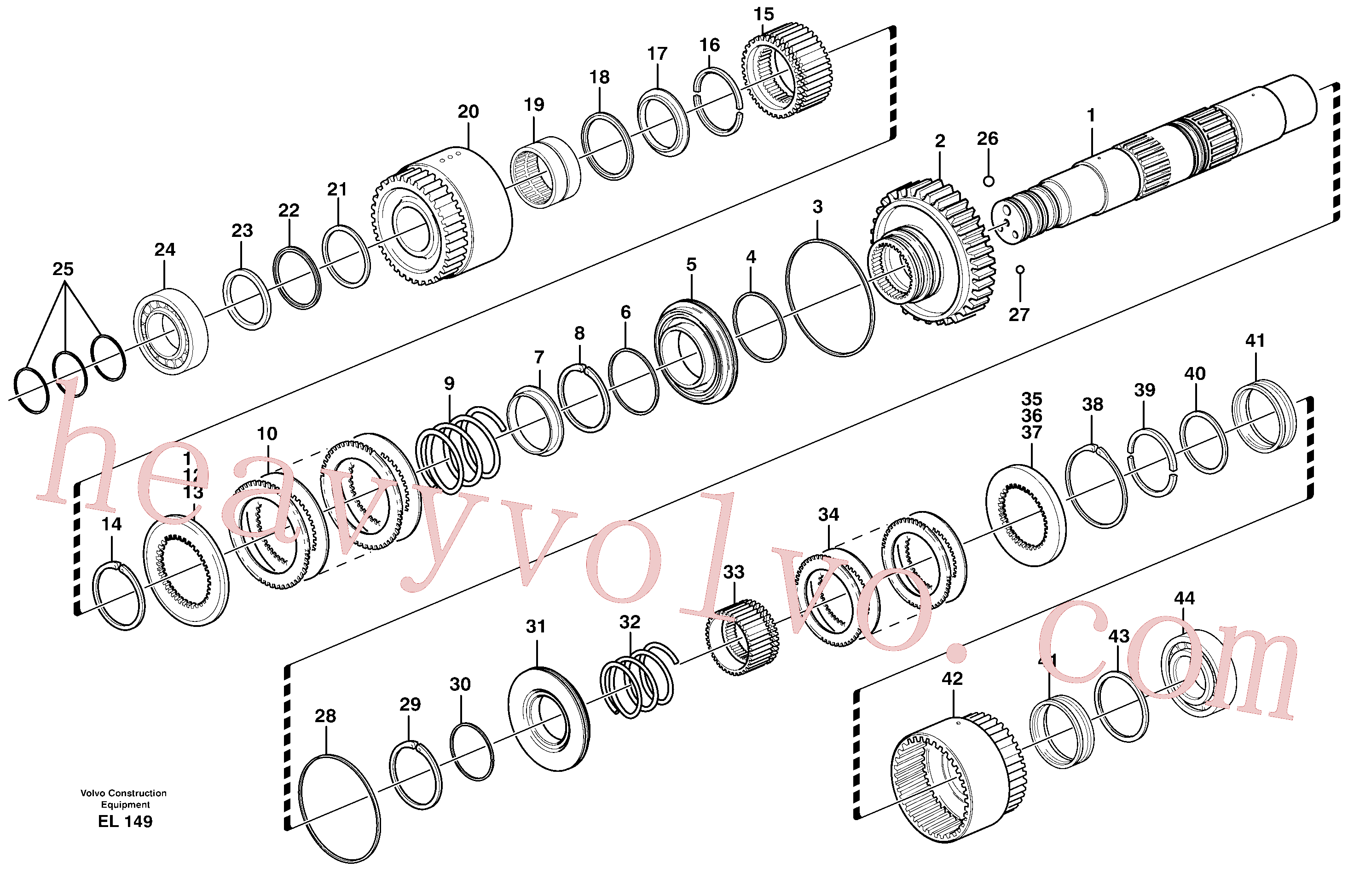 VOE11037195 Spring for Volvo Excavator spare