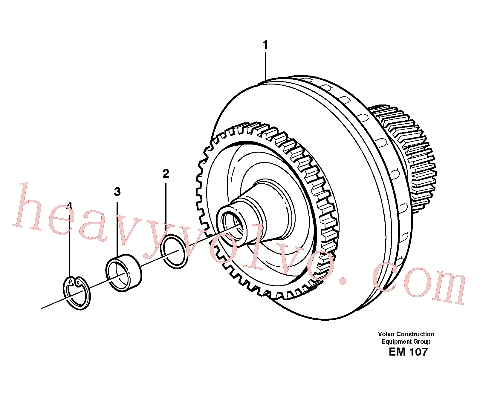 VOE11037848 Torque converter for Volvo Excavator Parts
