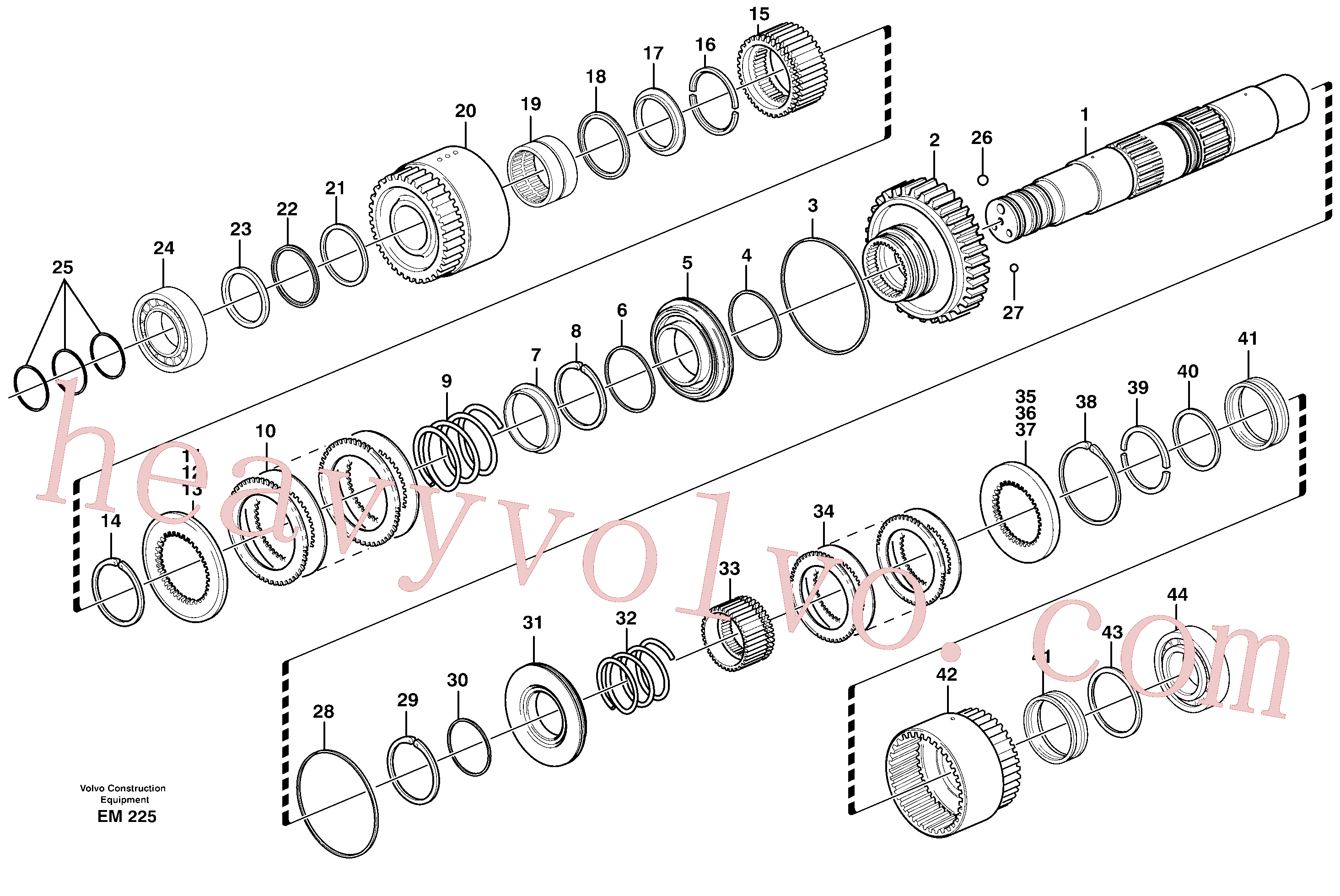 VOE11037195 Spring for Volvo Excavator spare