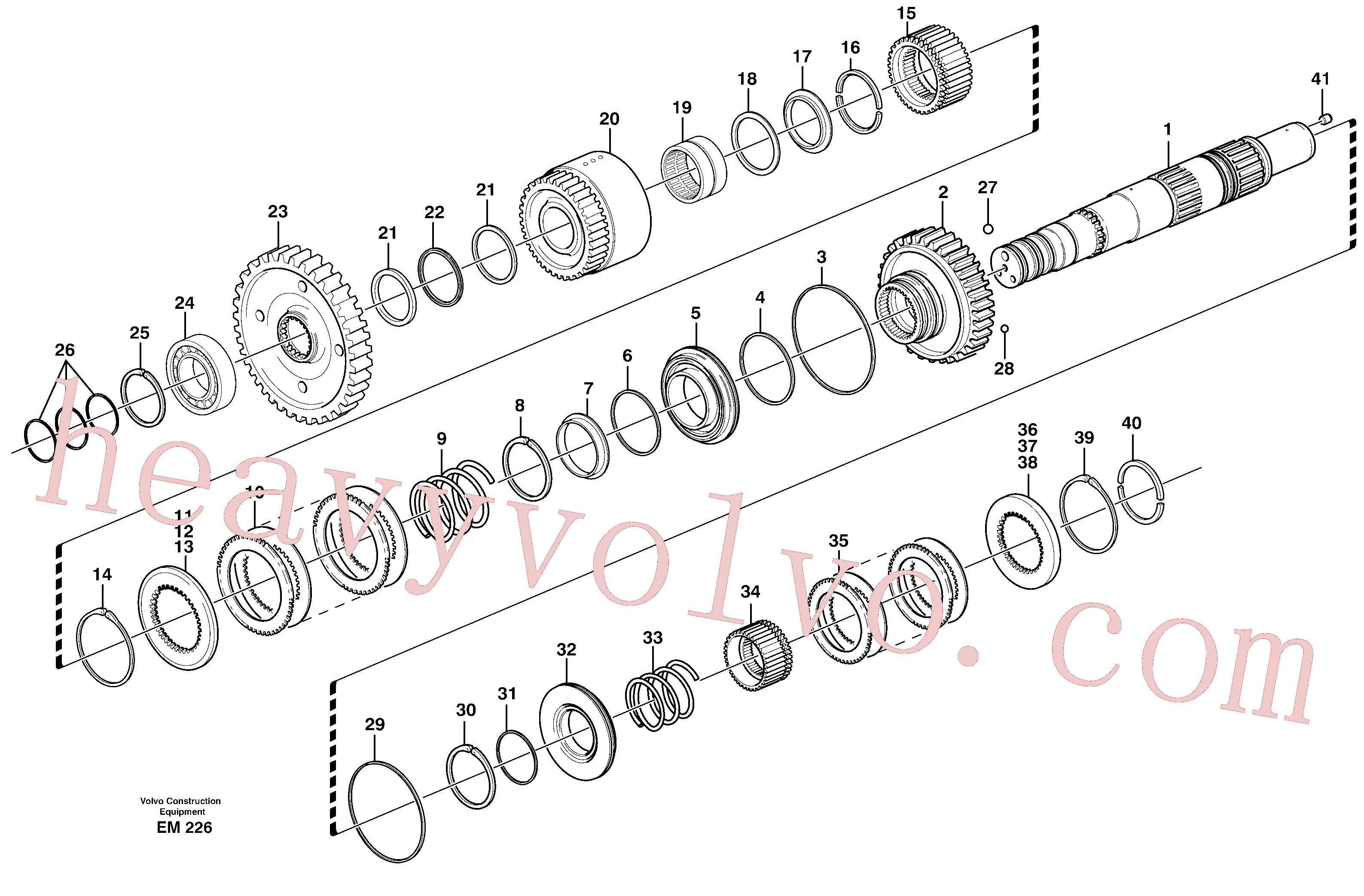 VOE11037195 Spring for Volvo Excavator spare