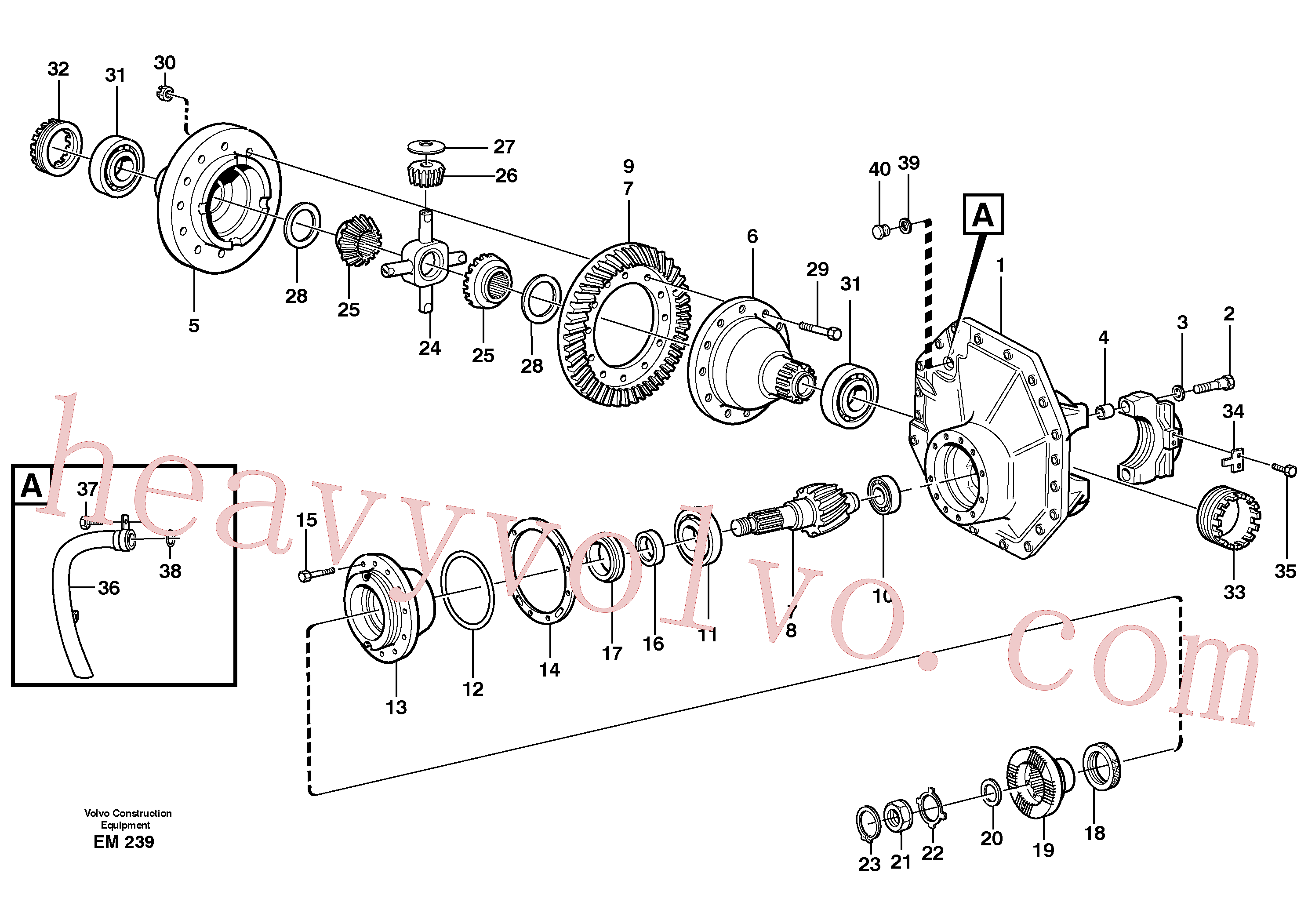 VOE1523184 Screw for Volvo Excavator Parts