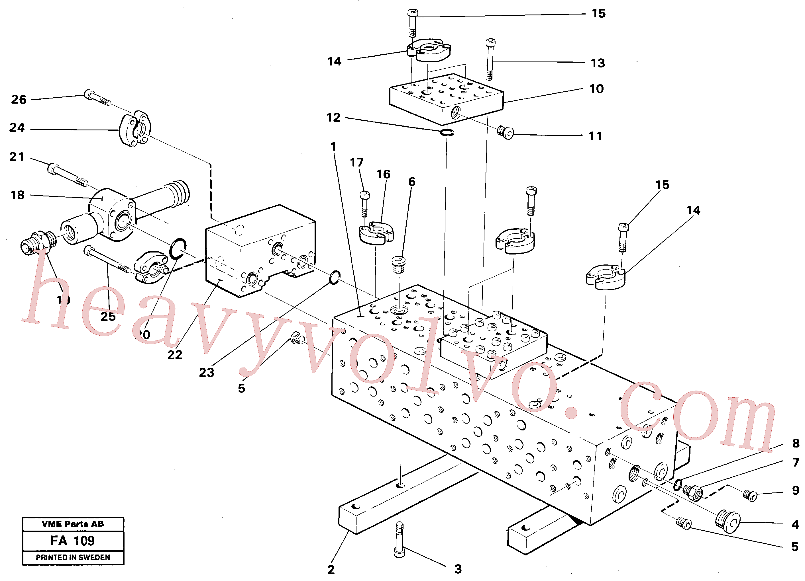 VOE14262093 Plate for Volvo Excavator Parts