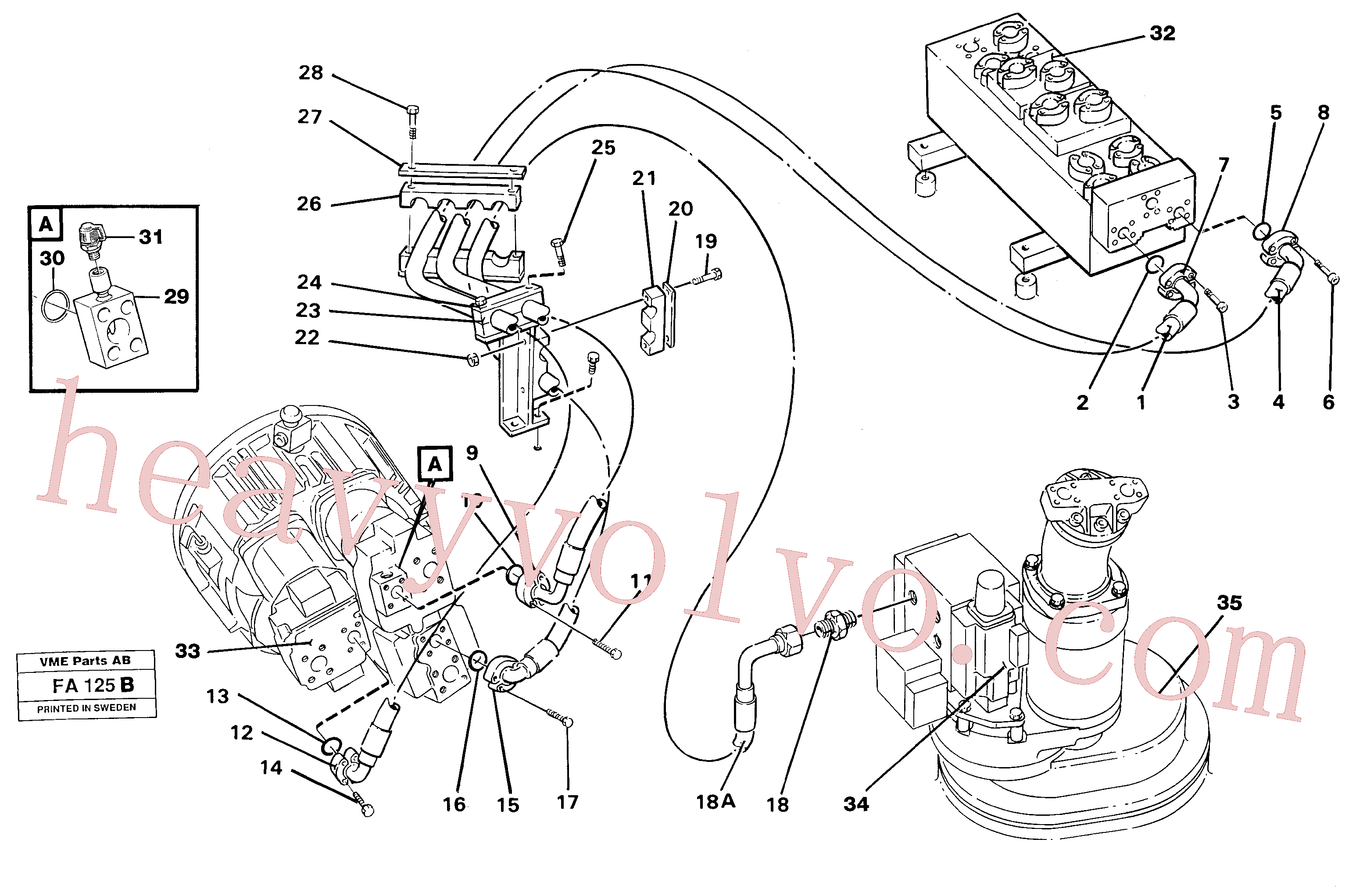 VOE14238156 Plate for Volvo Excavator Parts