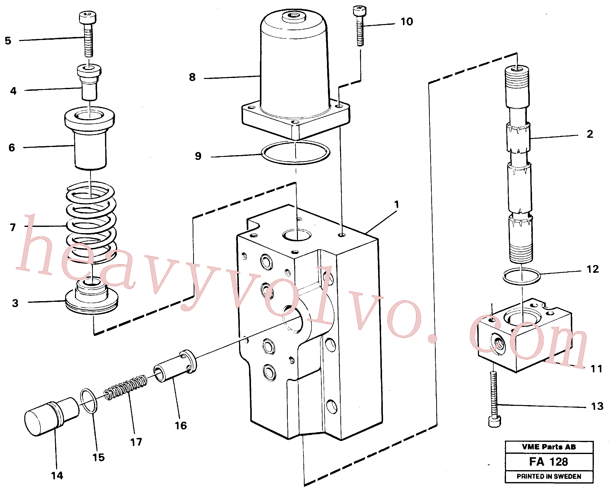 China Made VOE14260085 Slide parts for Volvo Excavator